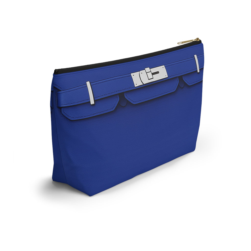 Canal Street Large Blue Makeup Bag —  T-Bottom Travel Bag