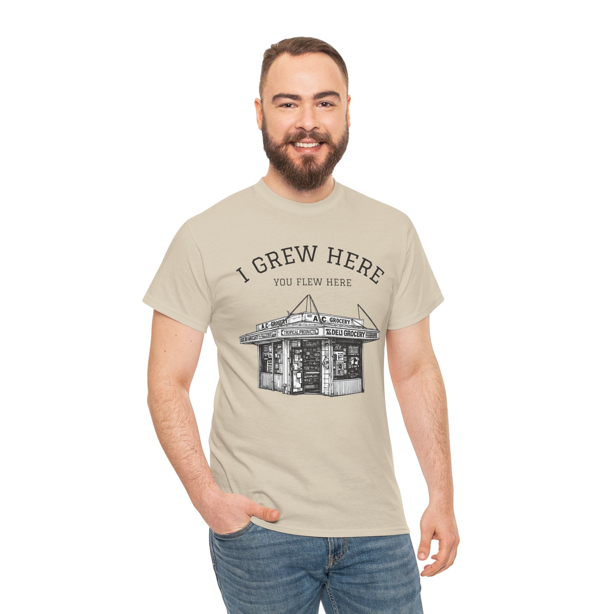 Bodega T-Shirt | New York I Grew Here You Flew Here Tee