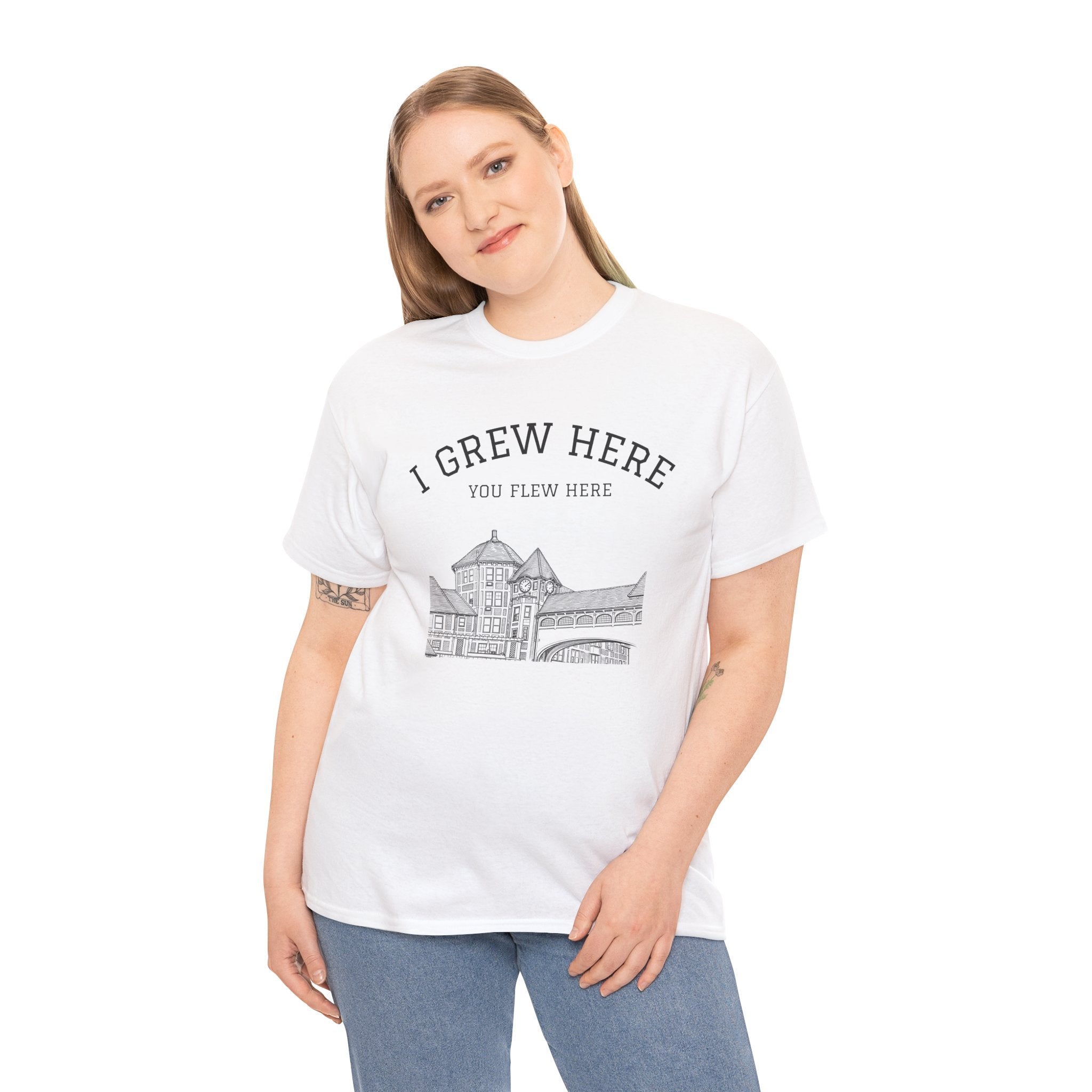 Forest Hills Station Plaza T-Shirt | I Grew Here You Flew Here New York City Queens Station Plaza Tee