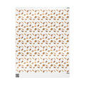 Italian Bakery Pastry Pattern Gift Wrap Paper | White Bakery Pastries Biscotti Tiramisu Rainbow Cookies Wrapping Paper Roll