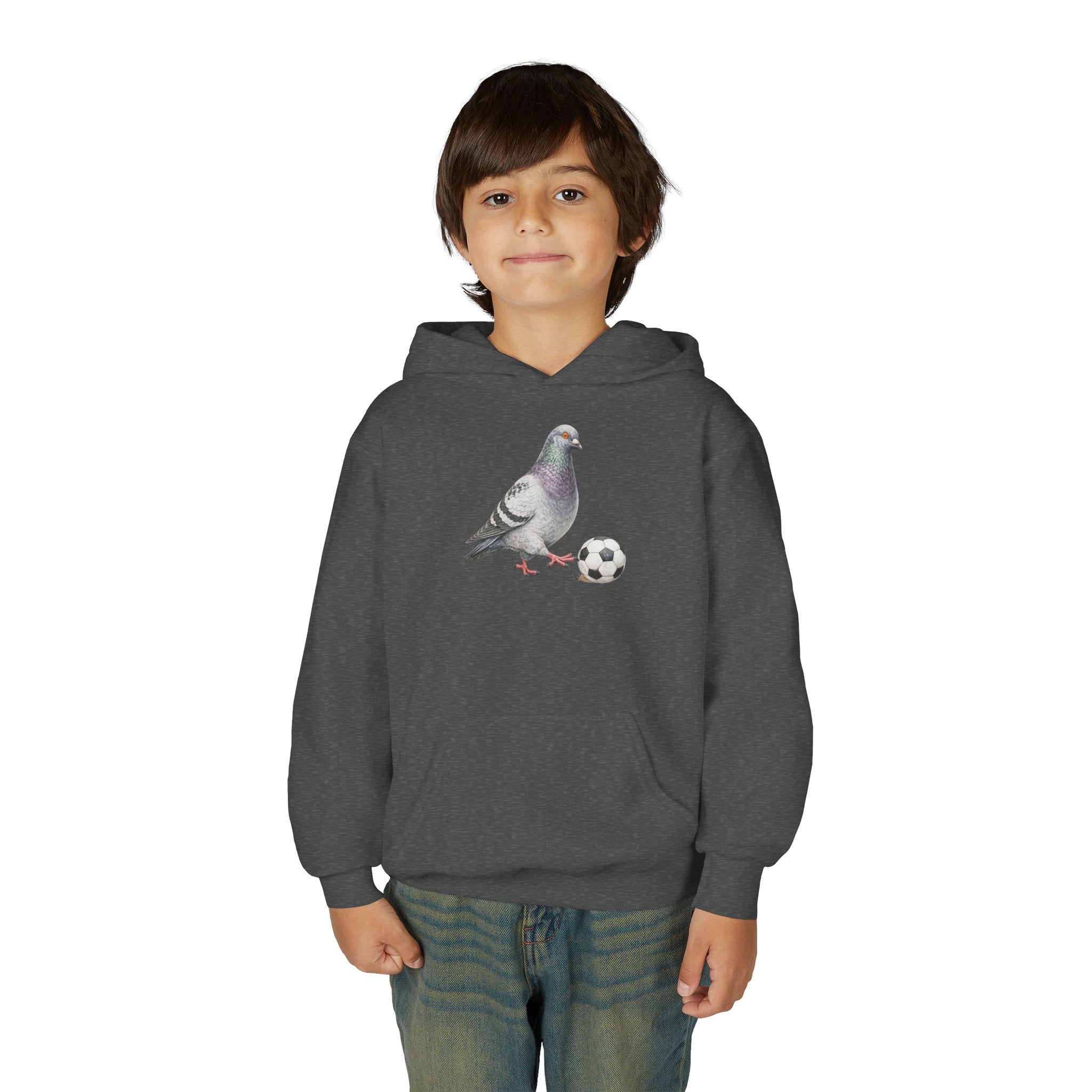 Sudadera con capucha personalizable de paloma de Corona NYC para niños | Sudadera con capucha para niños amantes de las aves y jugadores de fútbol de Nueva York
