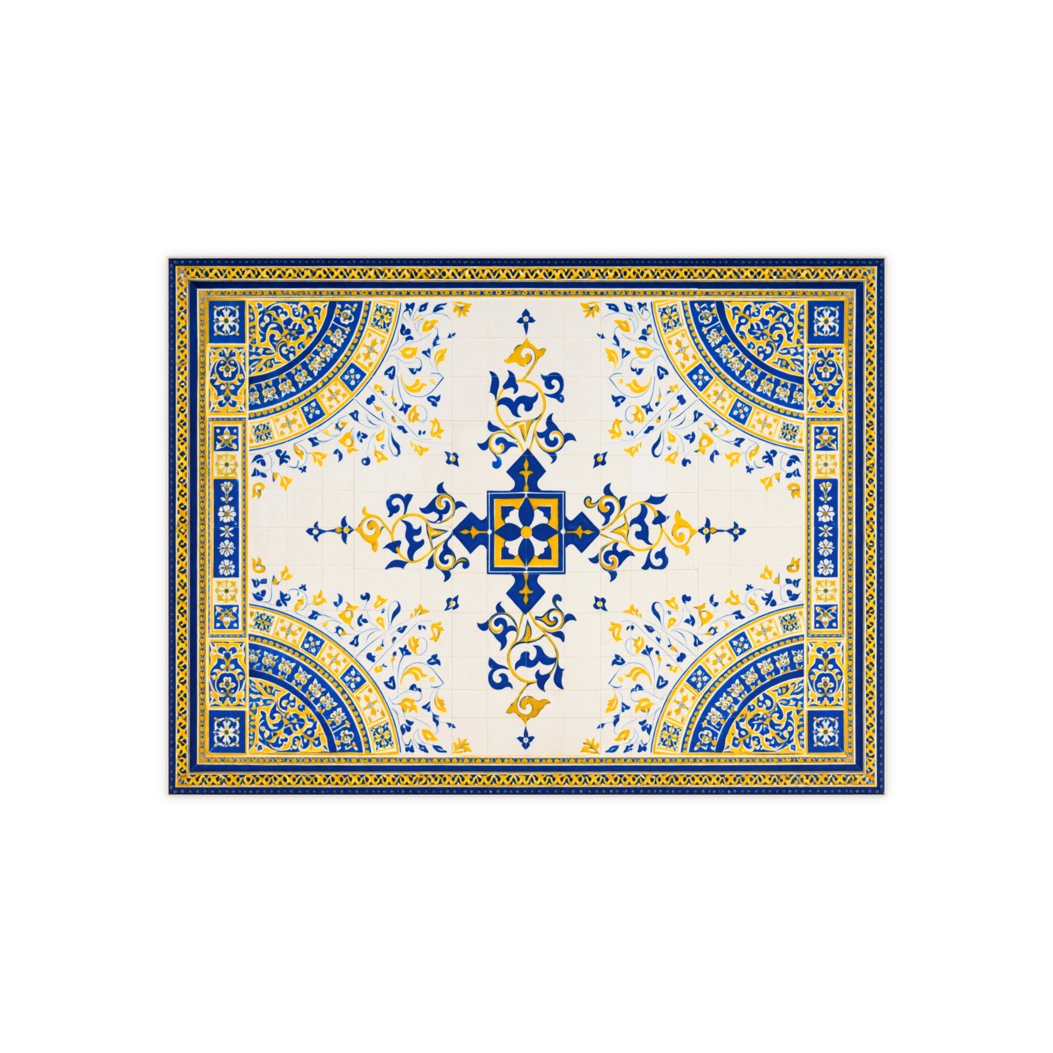 Bethesda Fountain Ceramic Kitchen Backsplash Tile | Central Park Bethesda Terrace Arcade Decorative 6" x 8" Shower Bath Tile