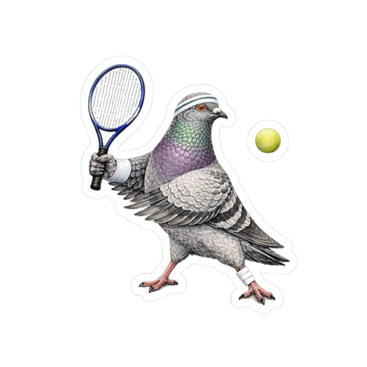 Forest Hills NYC Pigeon 3" x 3" Sticker