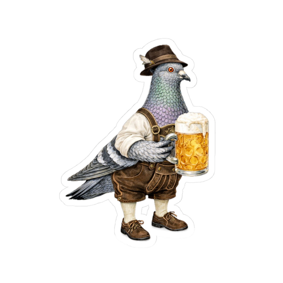 Yorkville NYC Pigeon 3" x 3" Sticker