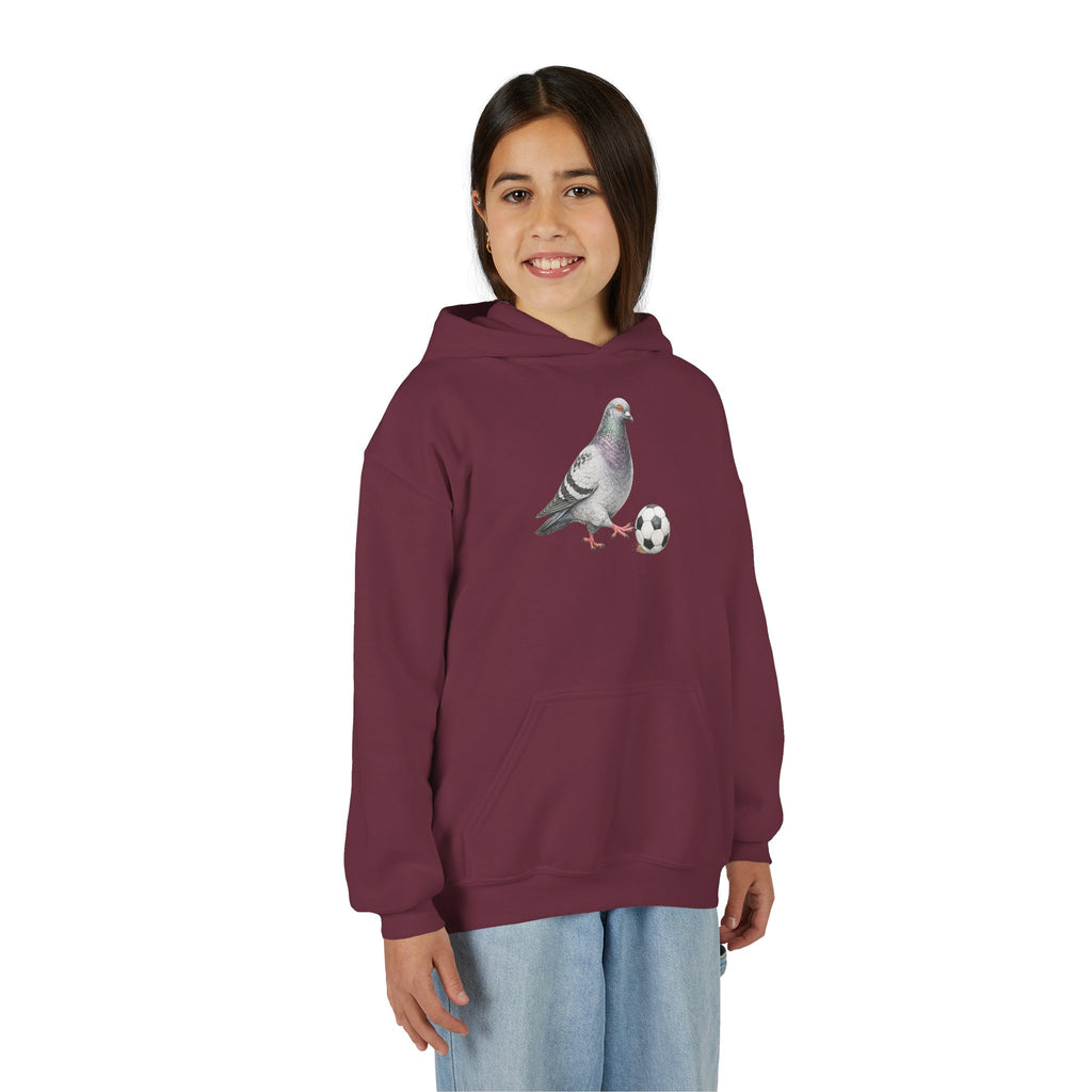 Sudadera con capucha personalizable de paloma de Corona NYC para niños | Sudadera con capucha para niños amantes de las aves y jugadores de fútbol de Nueva York