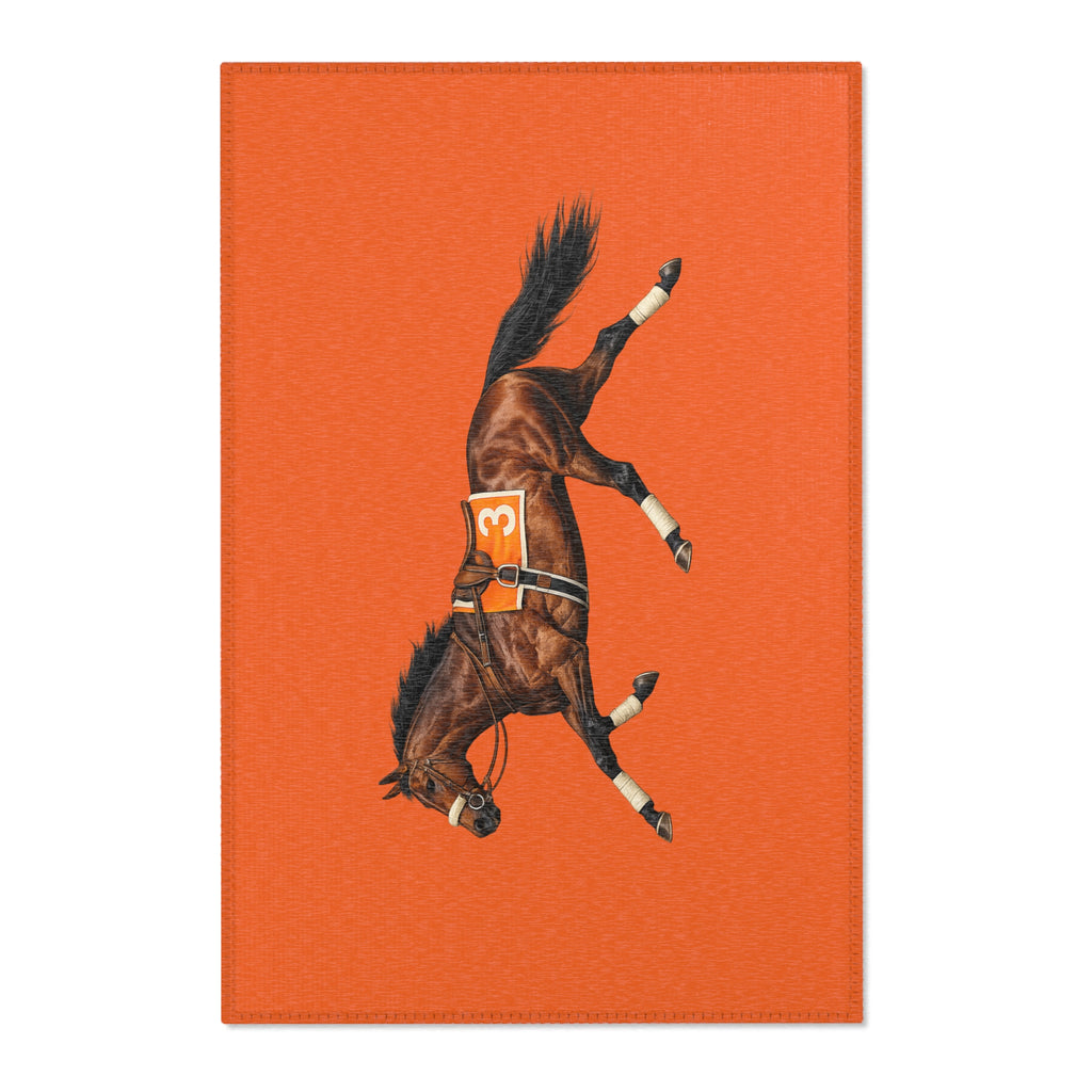 Ozone Park Horse Racing Area Rug – Decorative Floor Mat