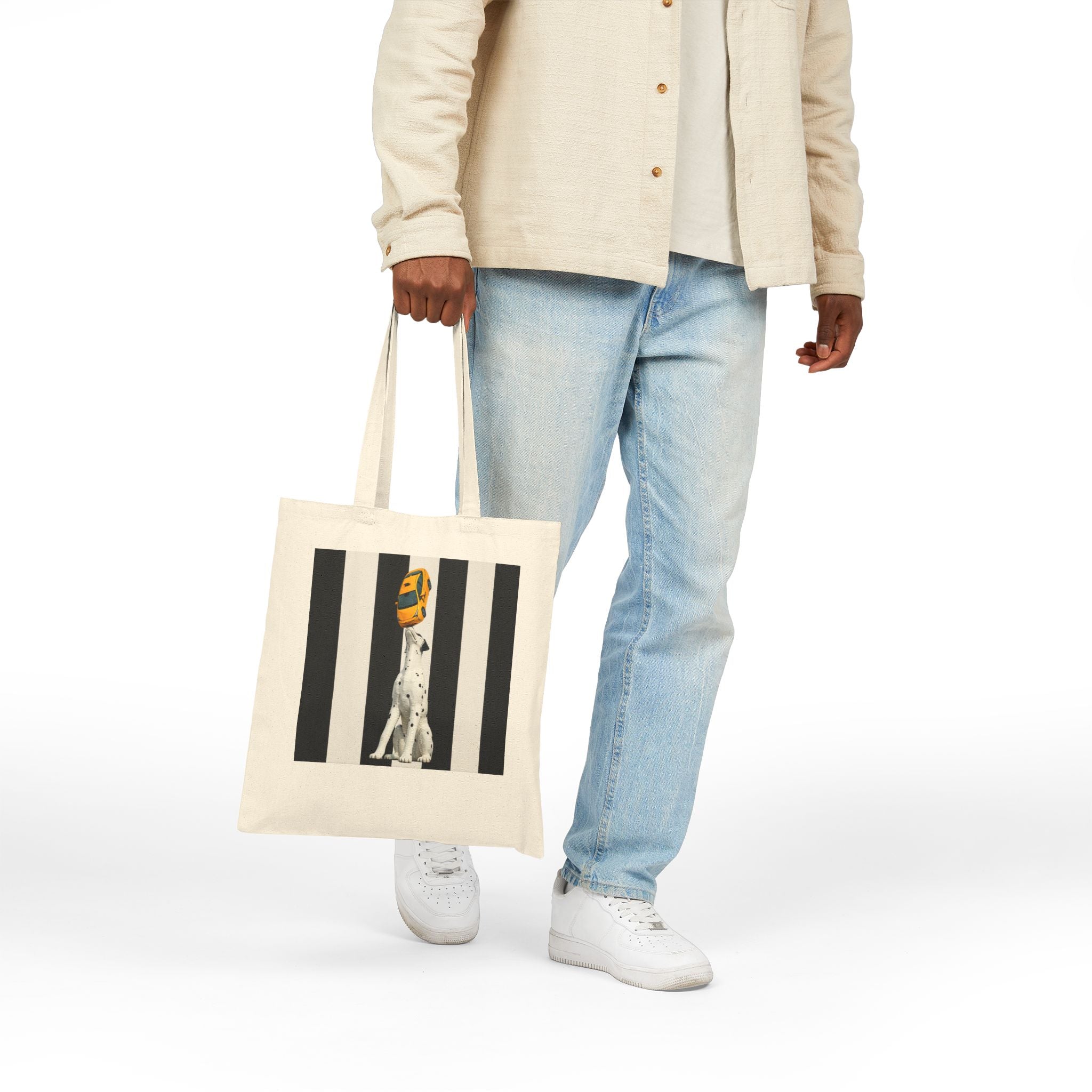 East 34th Street Dalmatian Tee Subway Tote Bag | Spot Dog Statue Bag