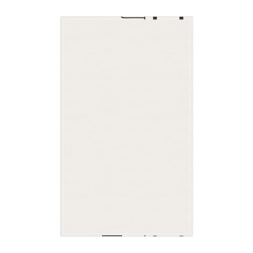 NYC Manhattan Skyline Tea Towel — Minimal Black & White New York City Skyline Kitchen Linen