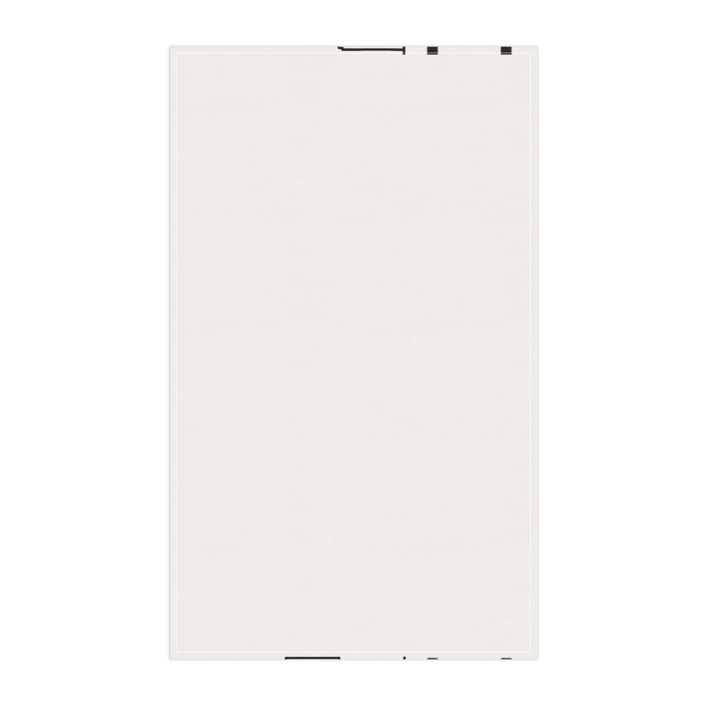 NYC Manhattan Skyline Tea Towel — Minimal Black & White New York City Skyline Kitchen Linen