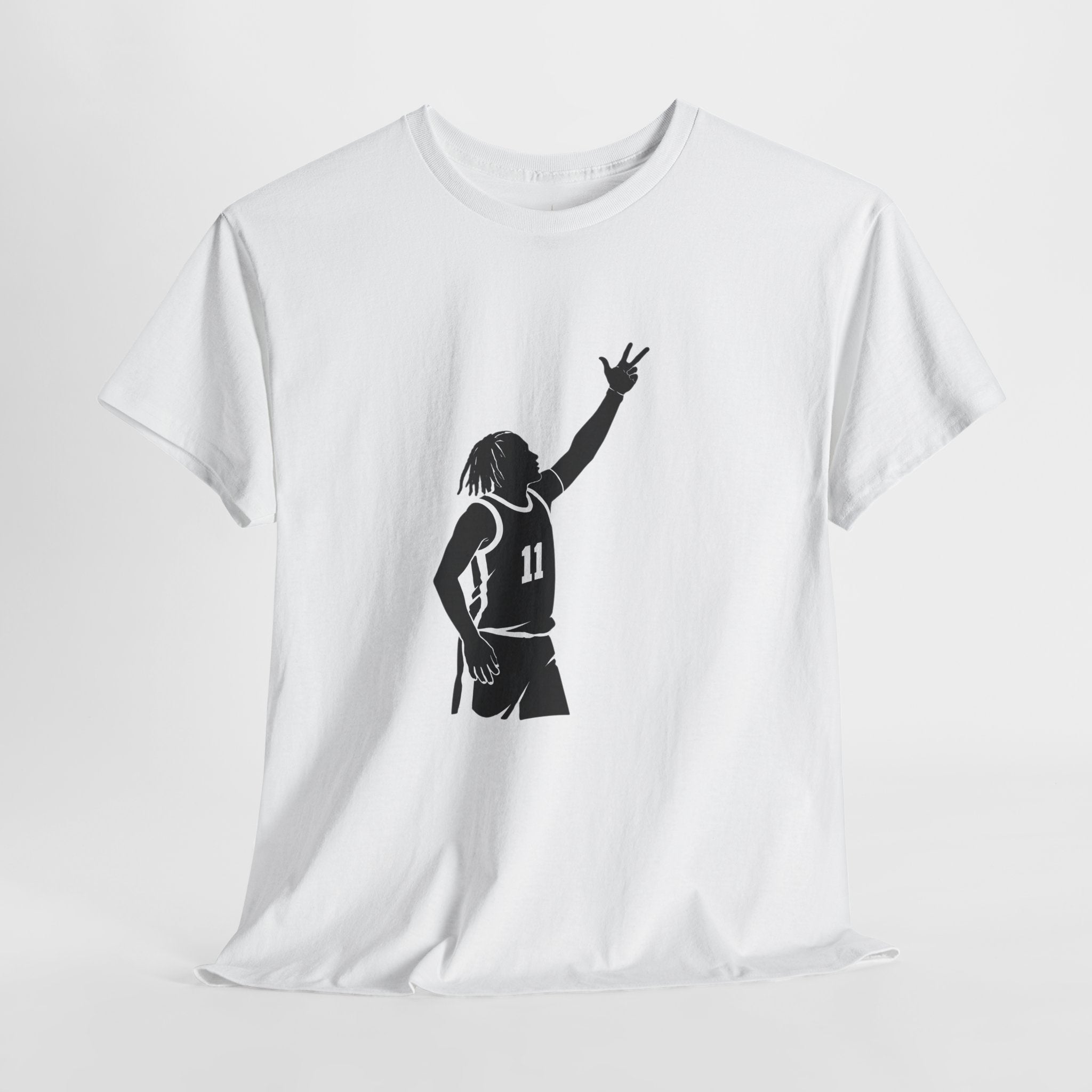 Customizable Jalen Brunson 3 Points Celly T-Shirt | New York Basketball Tee