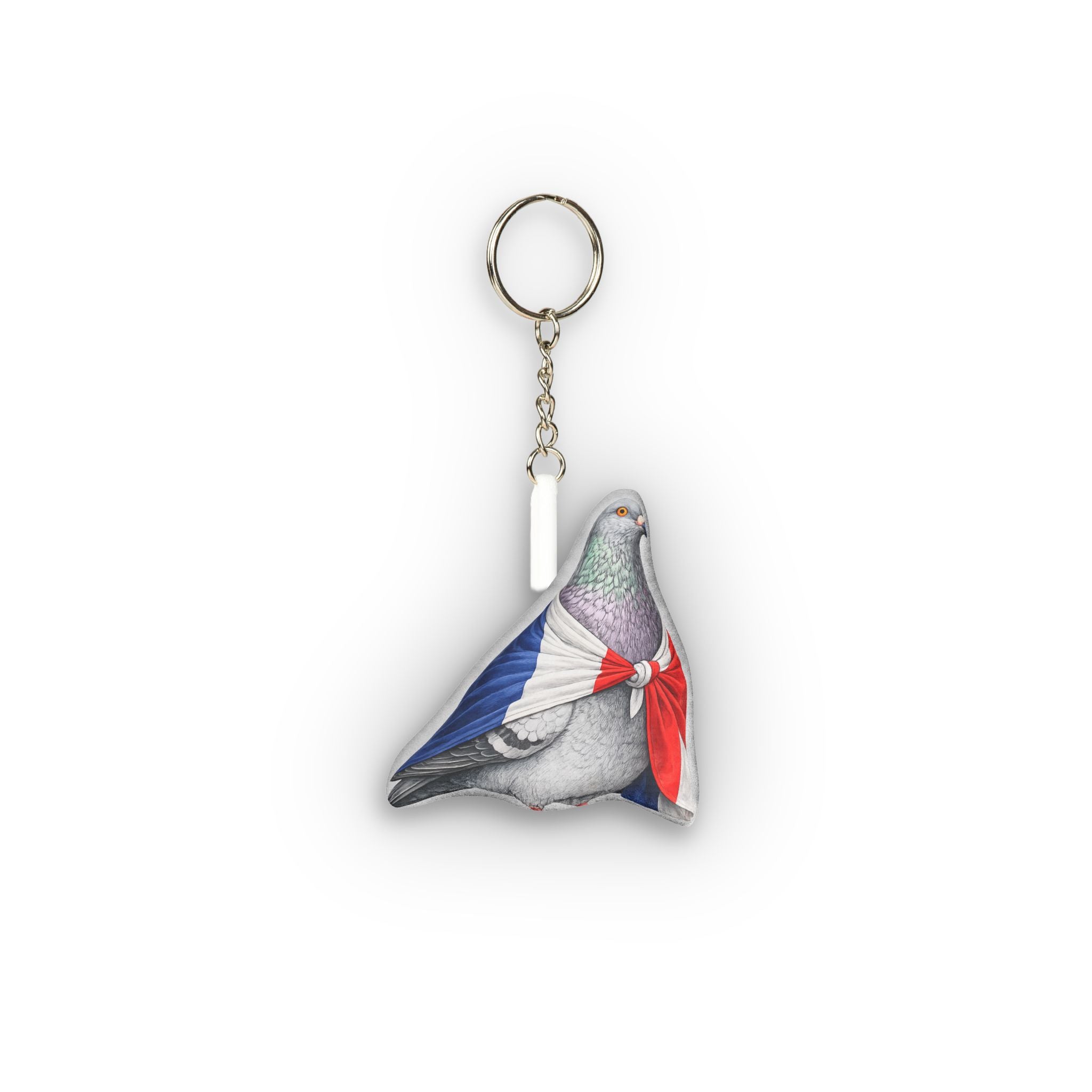 France International Pigeon Mini Plush Keychain |  Bird Lovers Plushie Bag Charm