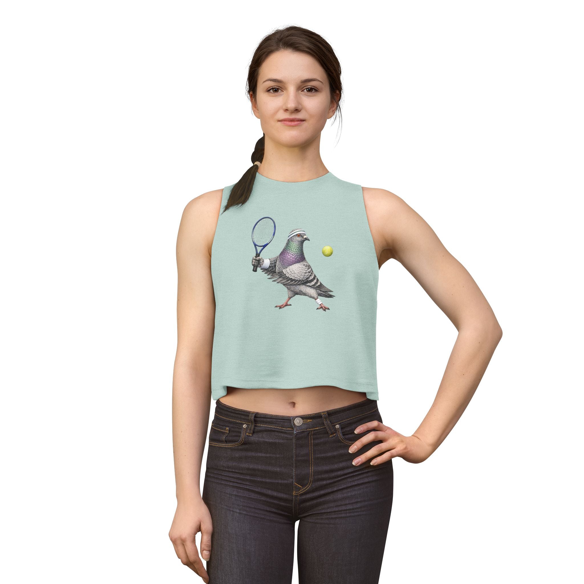 Forest Hills NYC Pigeon Crop Top — Tennis Bird Lovers Crop Top