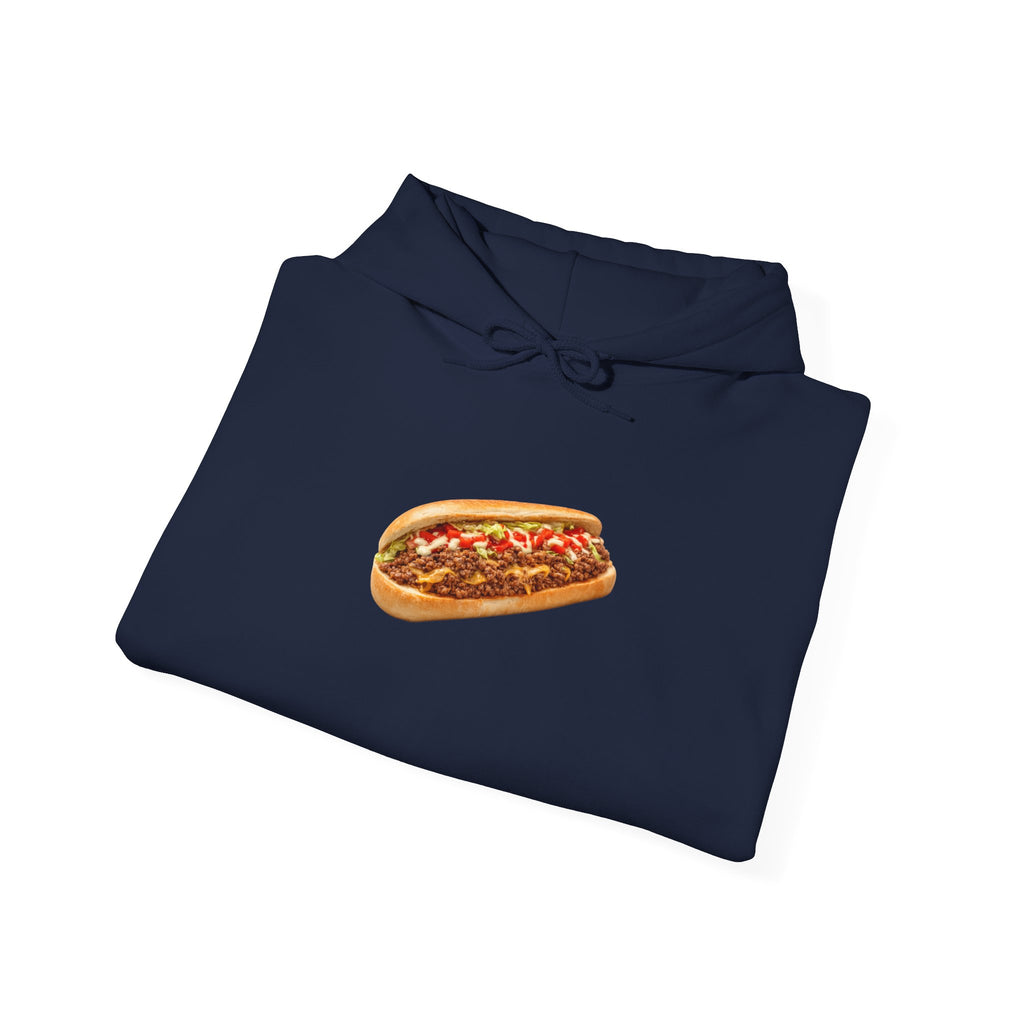 NYC Chopped Cheese Hoodie — New York Bodega Sandwich Hooded Pullover Sweatshirt