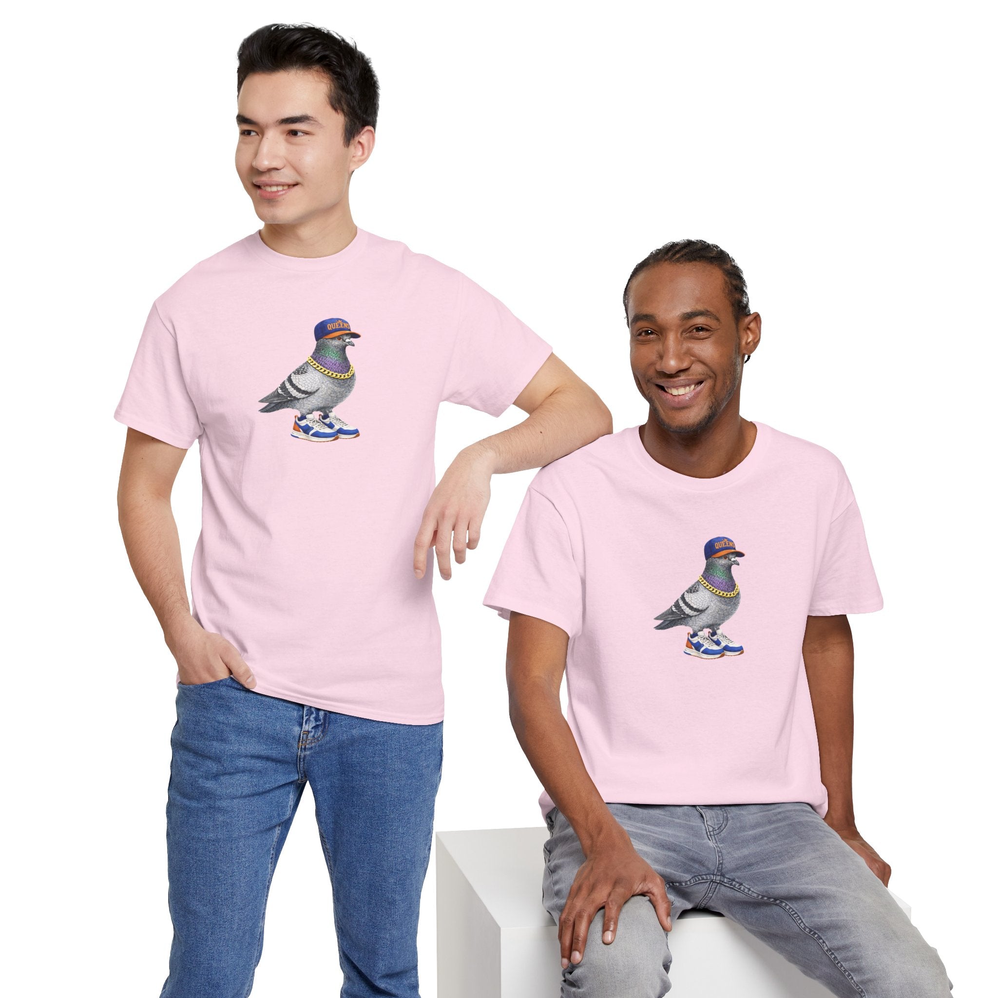 Customizable Queens NYC Pigeon T-Shirt | Baseball Fan Tee