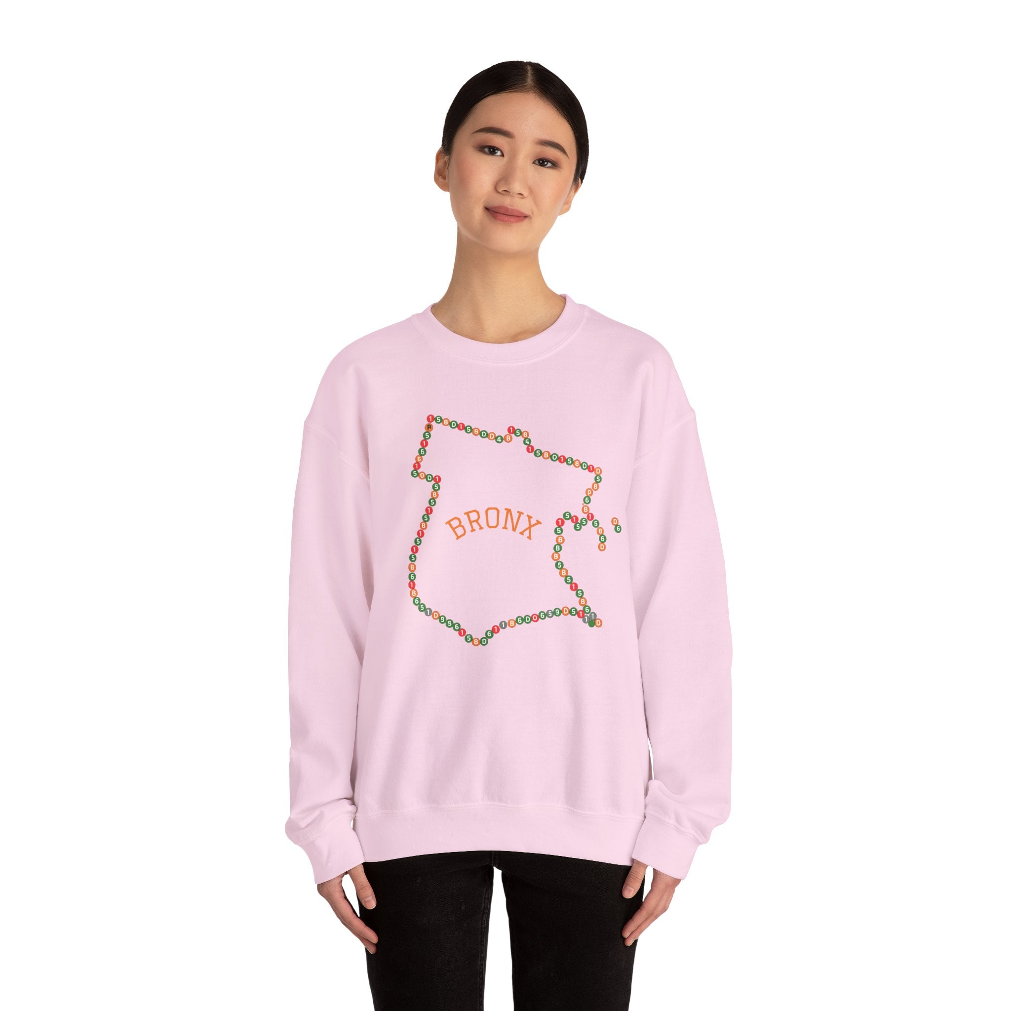 The Bronx Map Subway Signs Sweatshirt | NYC Crewneck Sweater