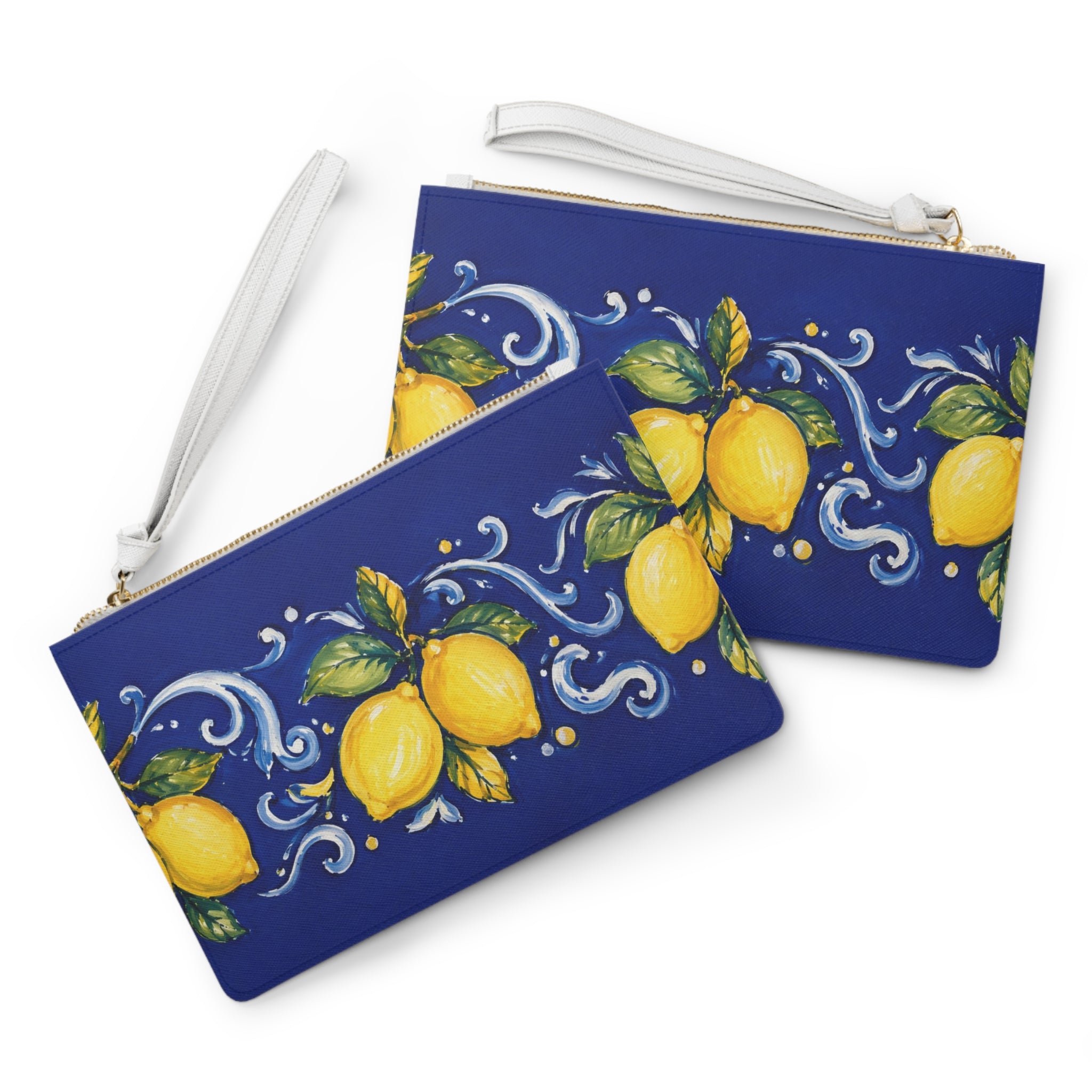 Little Italy Amalfi Blue with Lemon Clutch