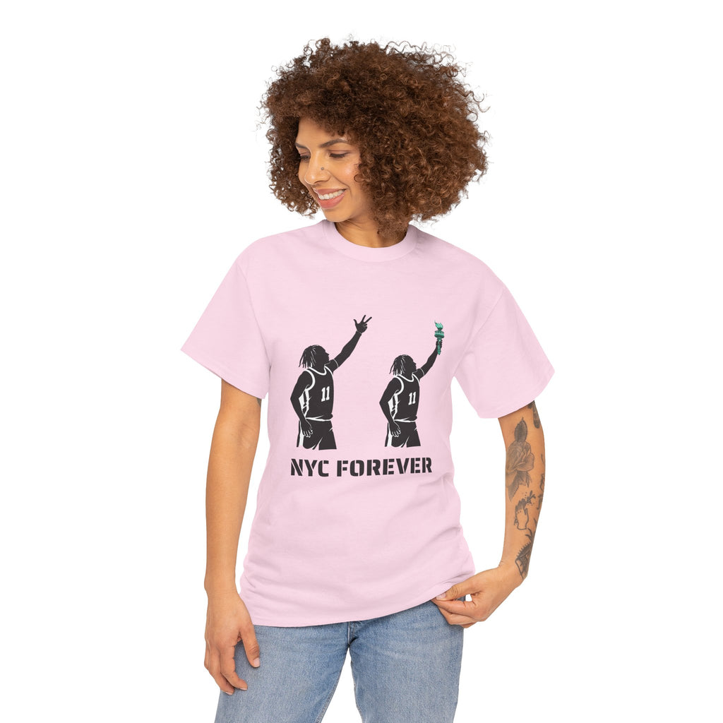 New York Basketball Jalen Brunson Tee | NYC Icons Statue of Liberty T-shirt
