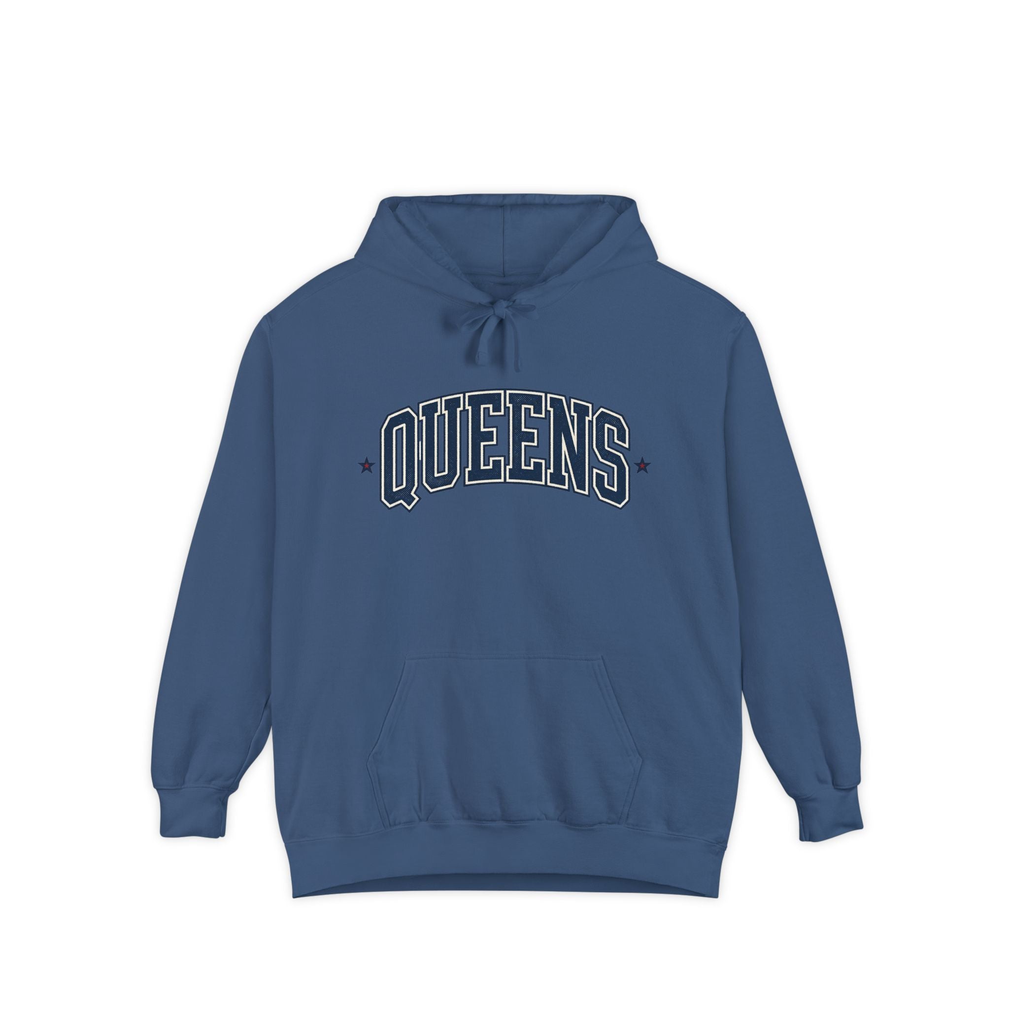 Queens Hoodie — Garment-Dyed Pullover Hooded Sweater