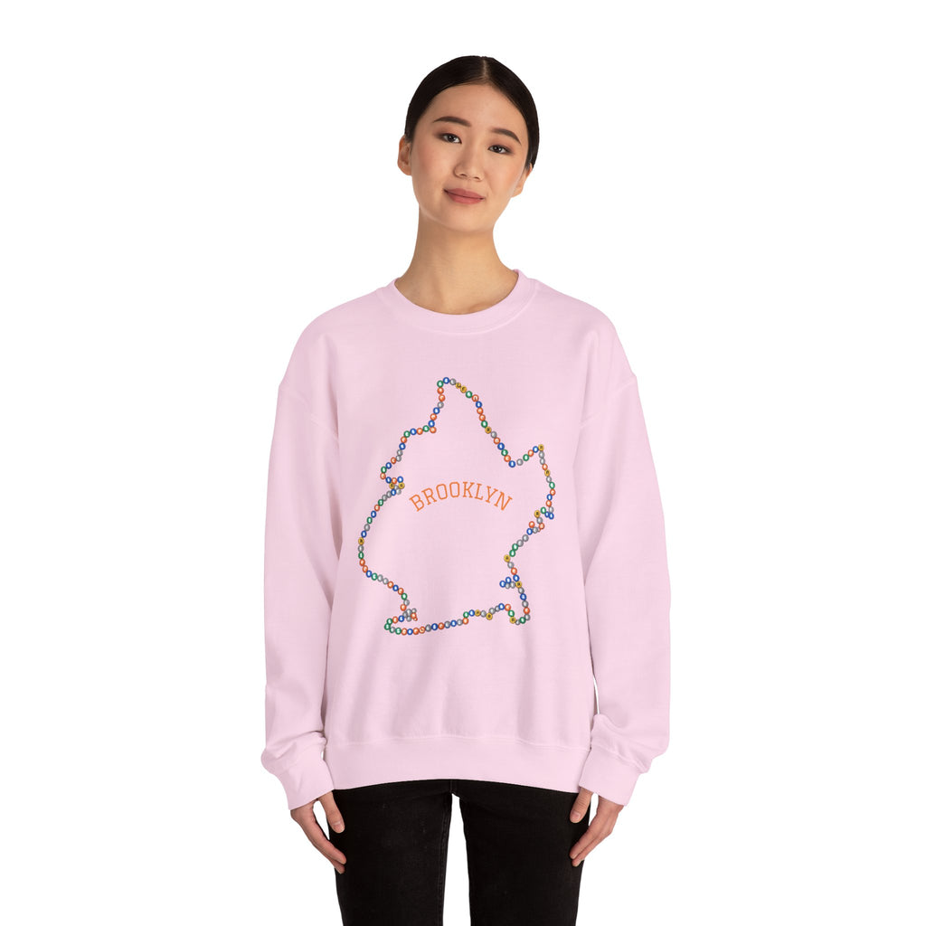 Sudadera con mapa del metro de Brooklyn | Suéter de cuello redondo de NYC