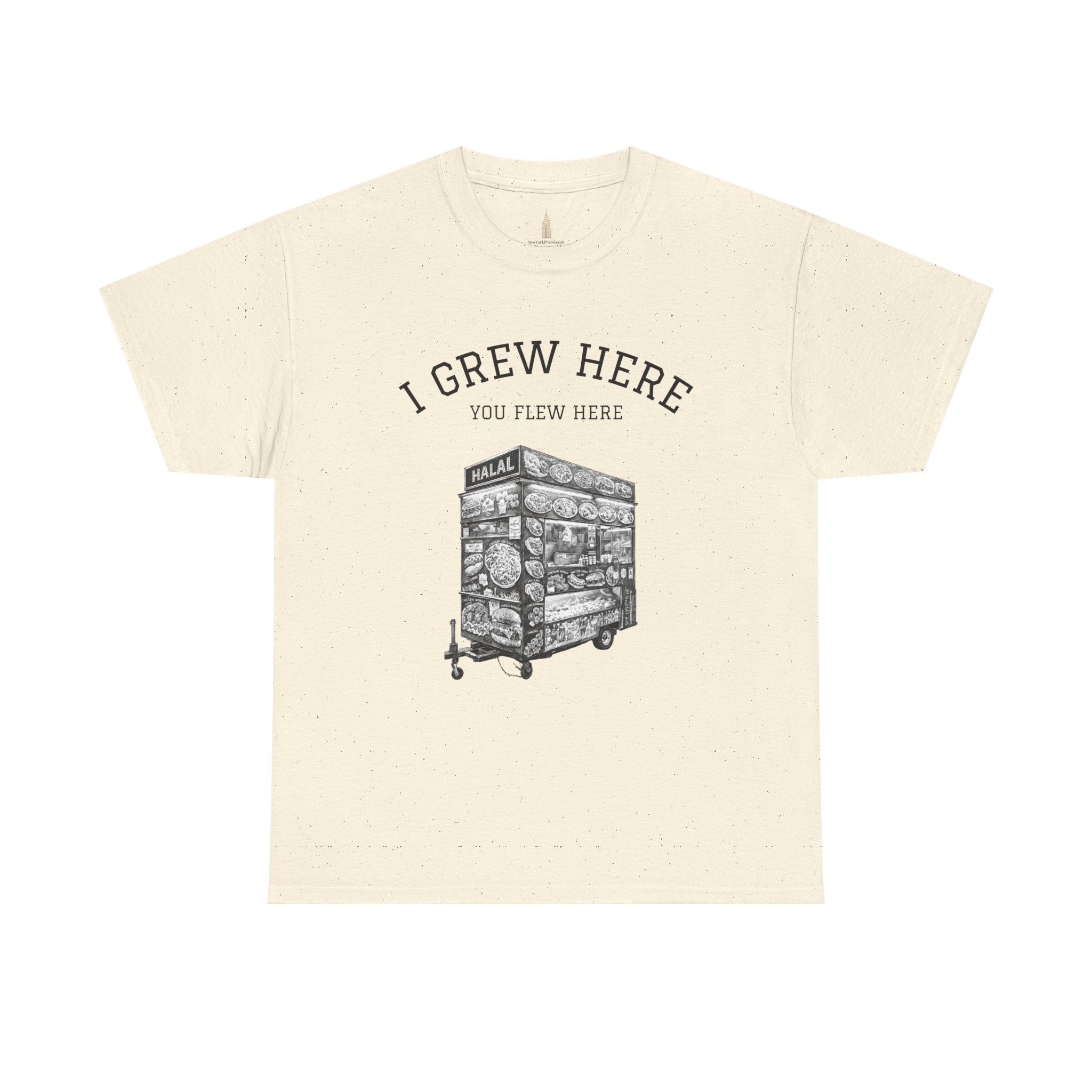Halal Food Cart Tee | New York I Grew Here You Flew Here T-Shirt
