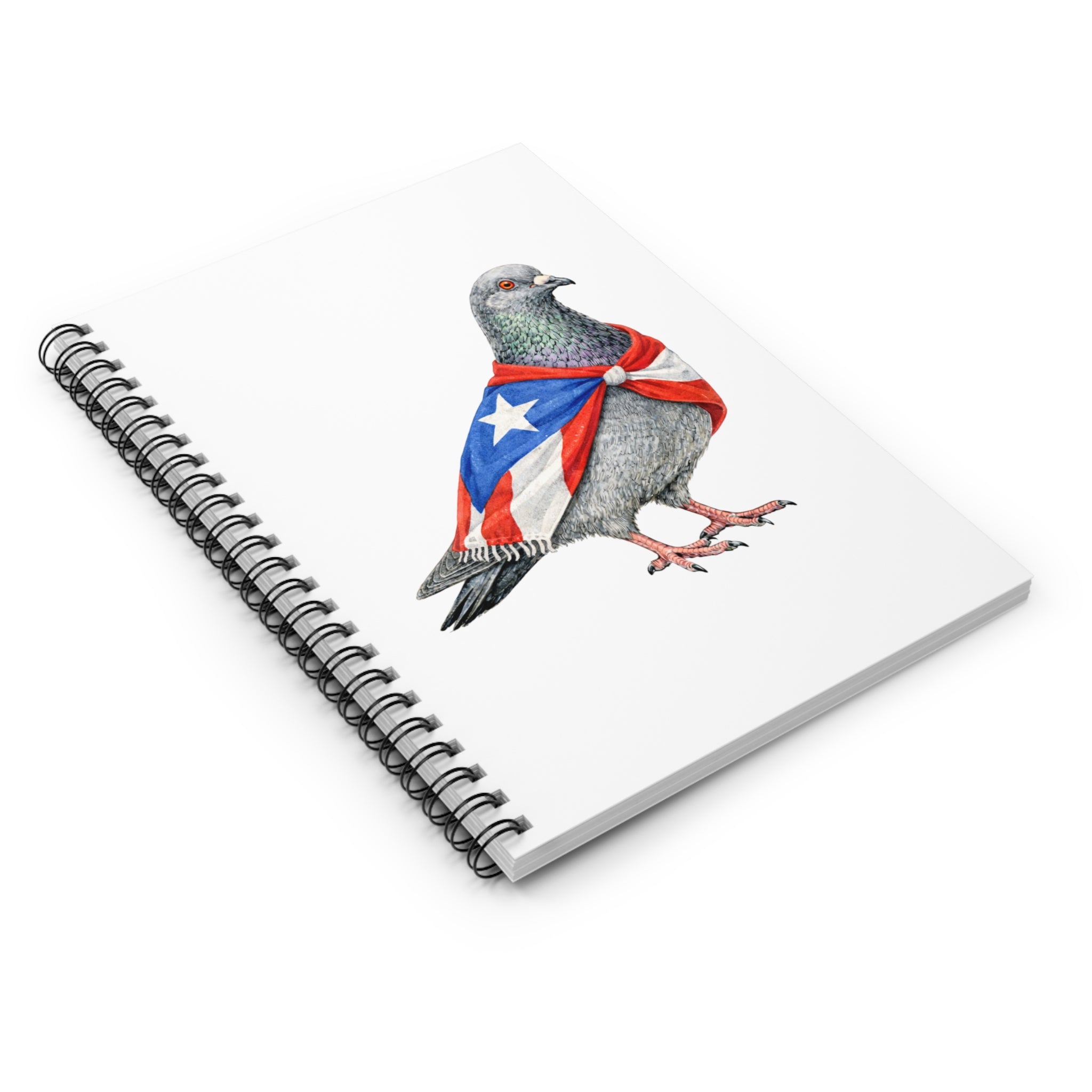 Customizable East Harlem NYC Pigeon Spiral Journal | Puerto Rico Boricua Bird Lovers Notebook