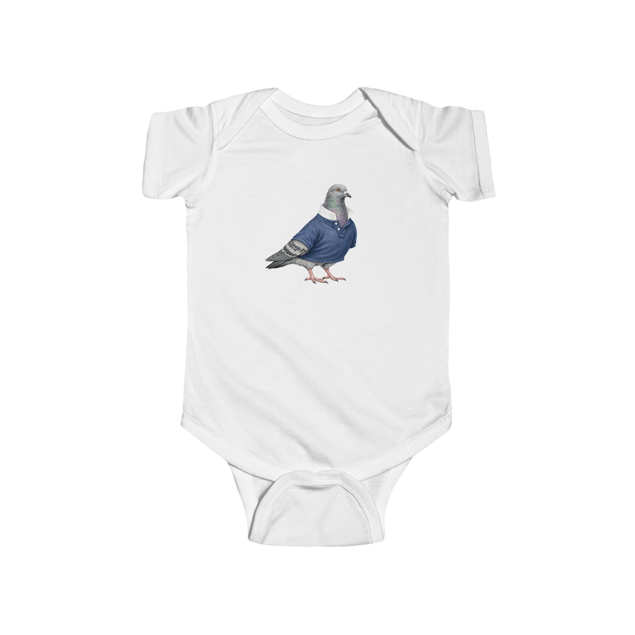 Customizable Upper East Side NYC Pigeon Baby Onesie | New Yorker Reveal Infant Bodysuit