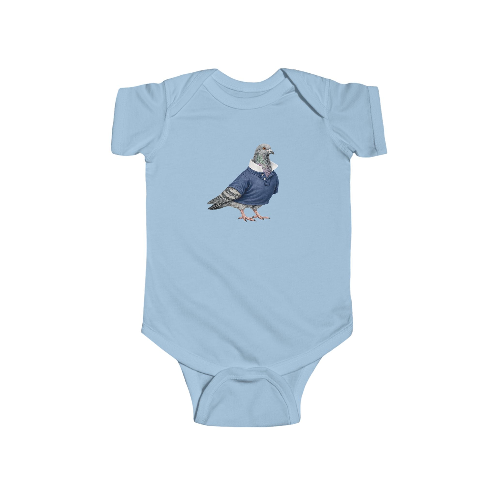Customizable Upper East Side NYC Pigeon Baby Onesie | New Yorker Reveal Infant Bodysuit