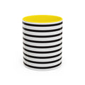 Rainy Day Stripes Mug | Yellow Coffee Cup