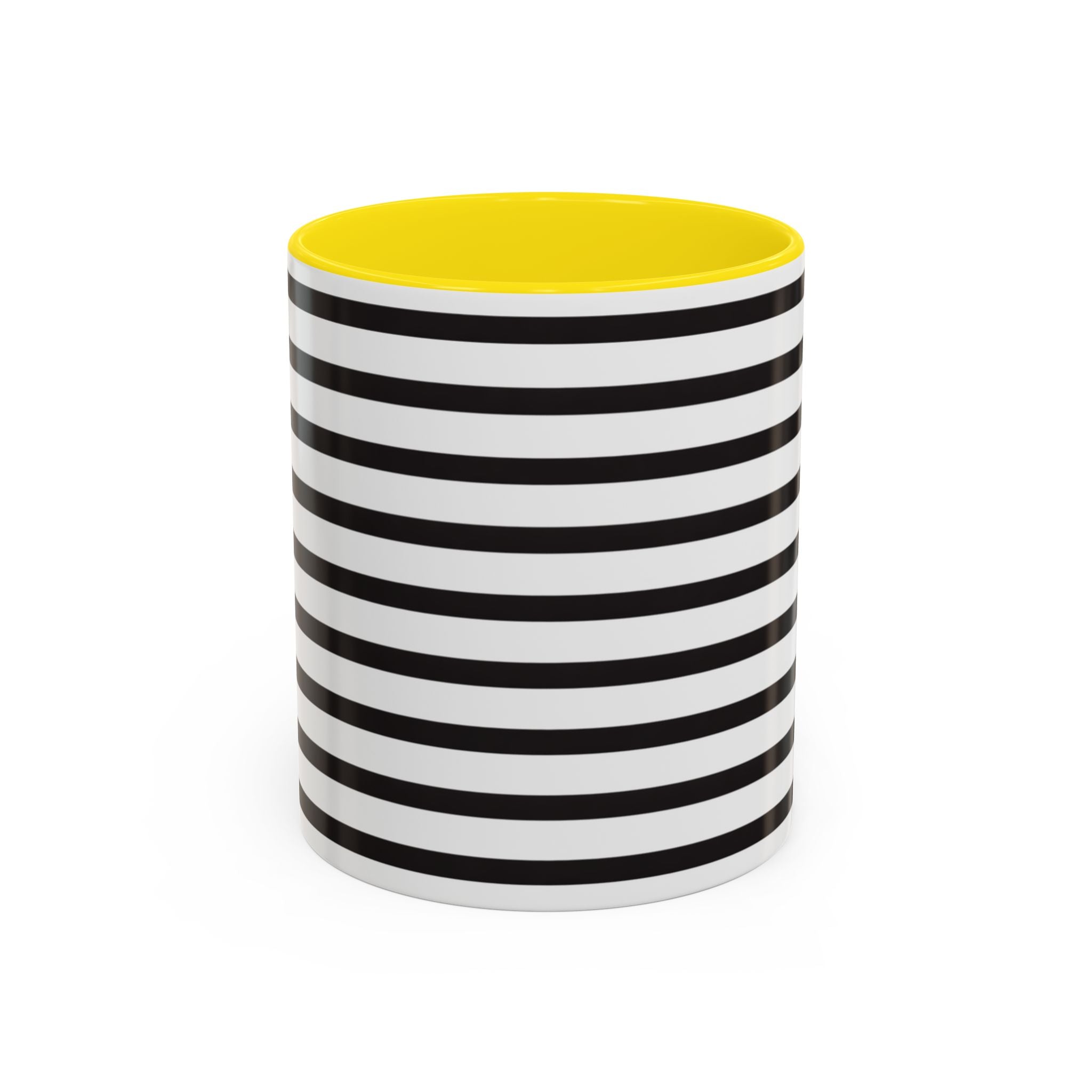 Rainy Day Stripes Mug | Yellow Coffee Cup