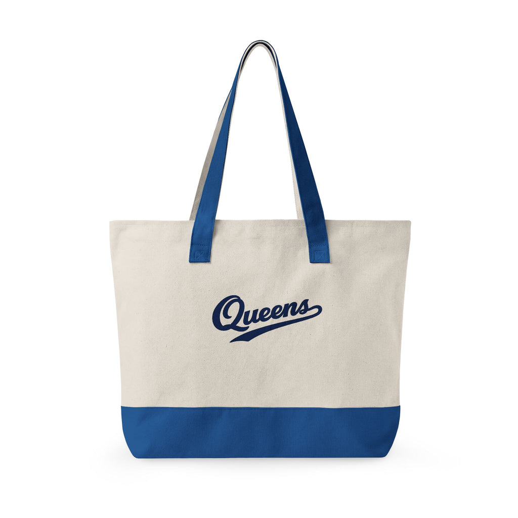 Queens Canvas Tote — Zippered Market Bag