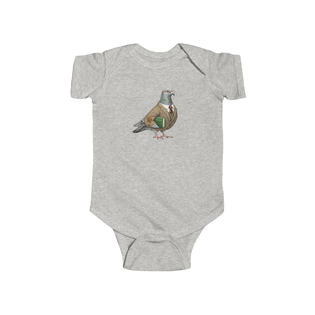 Customizable Morningside Heights NYC Pigeon Baby Onesie | New Yorker Reveal Infant Bodysuit