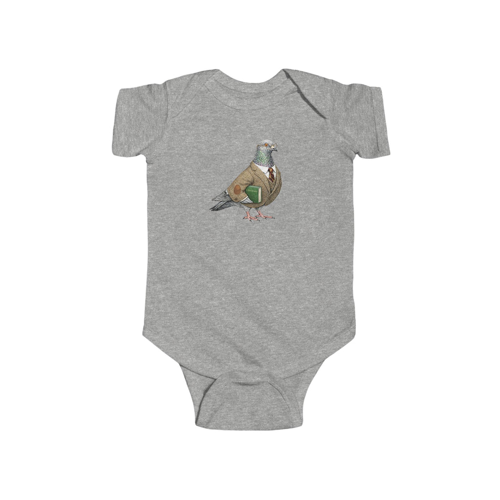 Customizable Morningside Heights NYC Pigeon Baby Onesie | New Yorker Reveal Infant Bodysuit