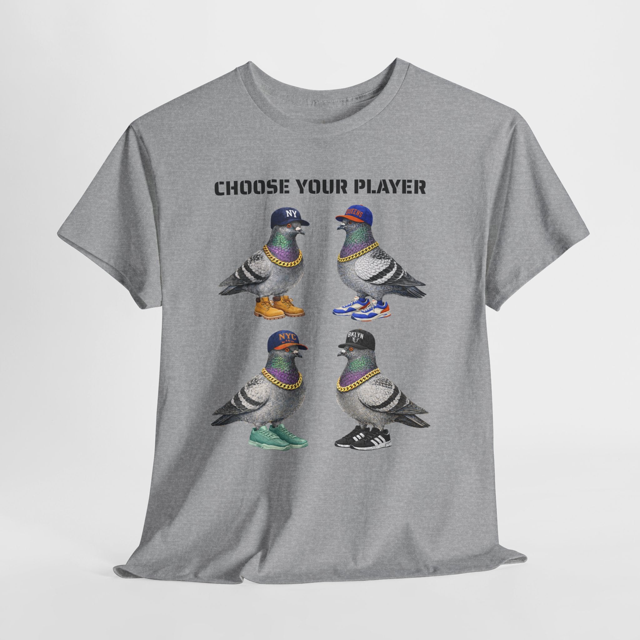 New York Sports Fan NYC Pigeon T-Shirt | NYC Baseball Basketball Fan Basketball Fan Tee