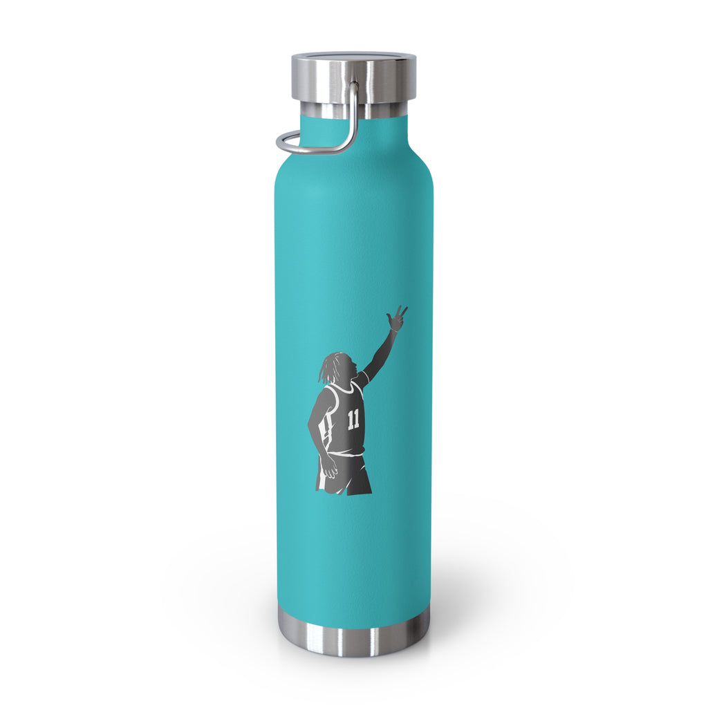 Customizable Jalen Brunson NYC 22oz Water Bottle | New York Basketball Fan Copper Vacuum Insulated