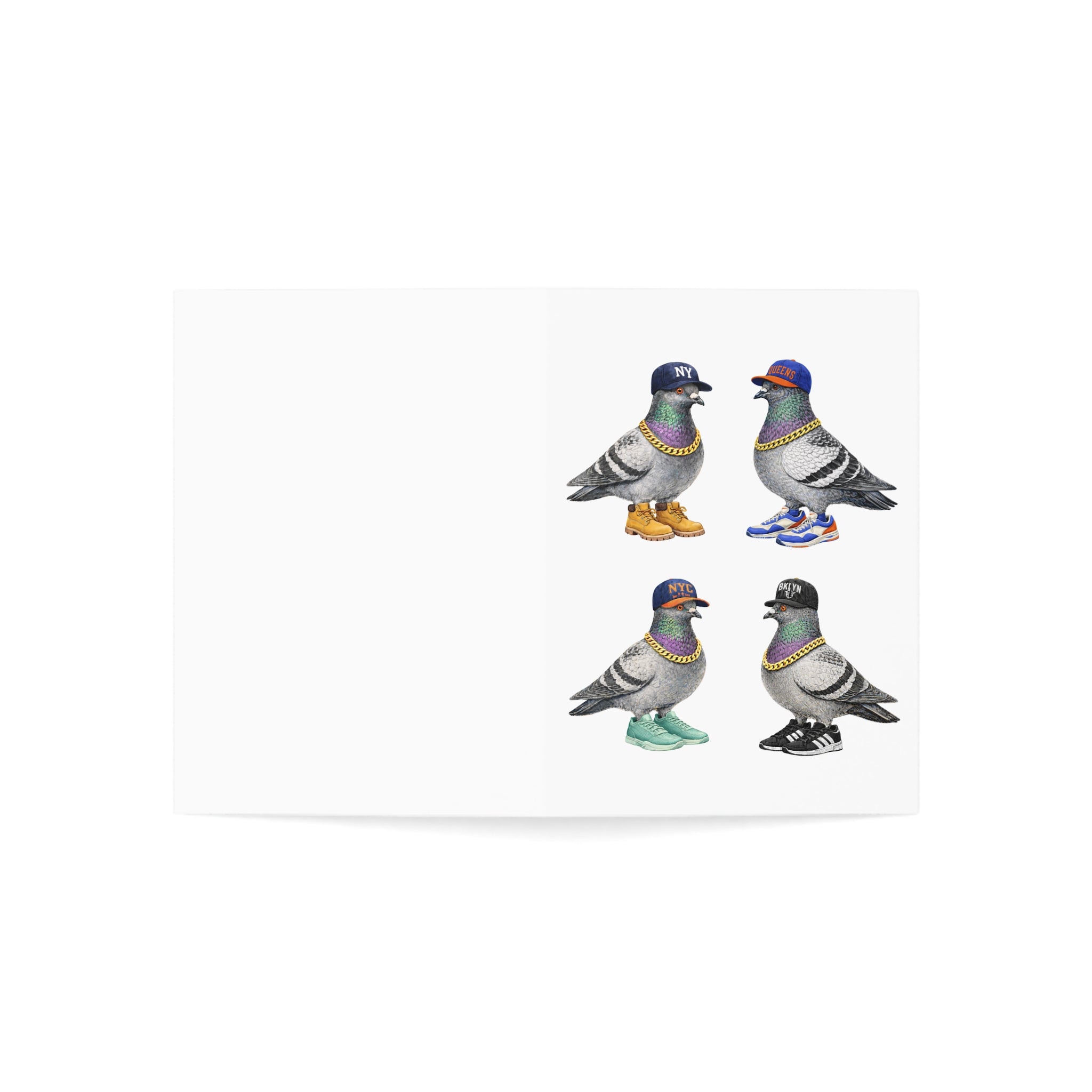 New York Sports Fan NYC Pigeon Greeting Cards | NY Sports Basketball Baseball  Bird Lover Card Pack