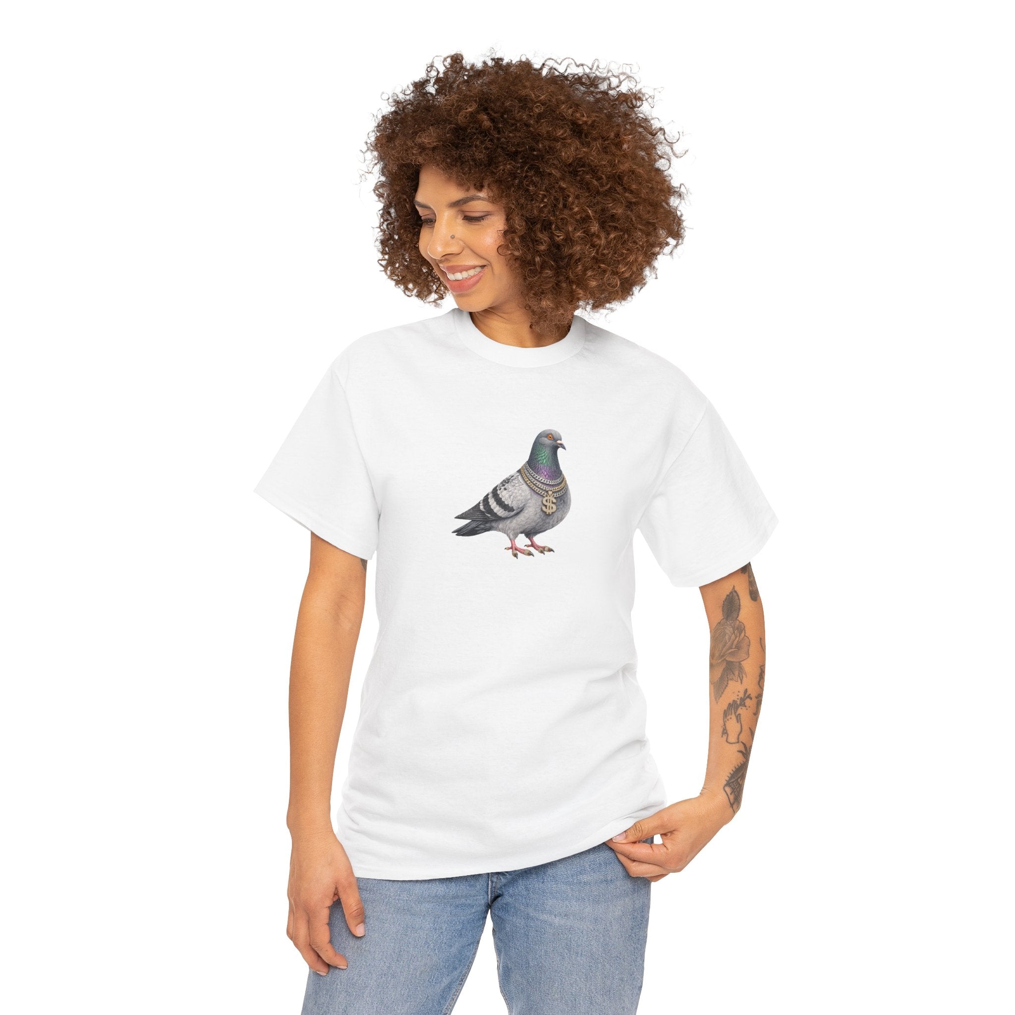 Customizable Diamond District NYC Pigeon T-Shirt | New York Jeweler Tee