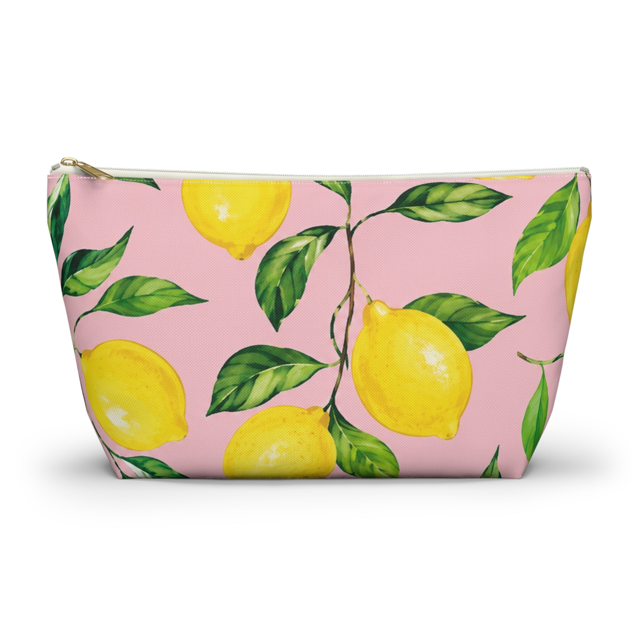 Little Italy Amalfi Pink and White with Lemon 2 Makeup Pouch —  T-Bottom Travel Bag