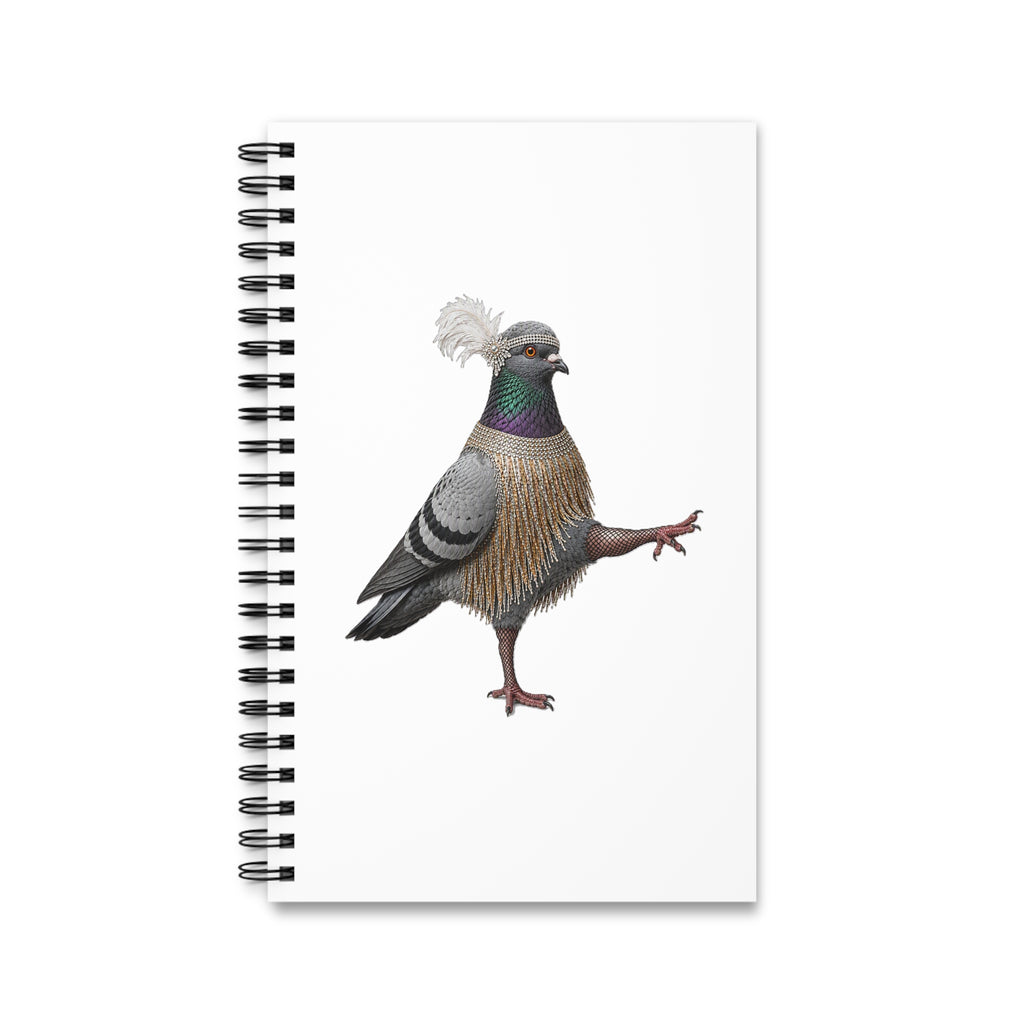 Customizable Rockefeller Center NYC Pigeon Spiral Journal | Bird Lovers Notebook