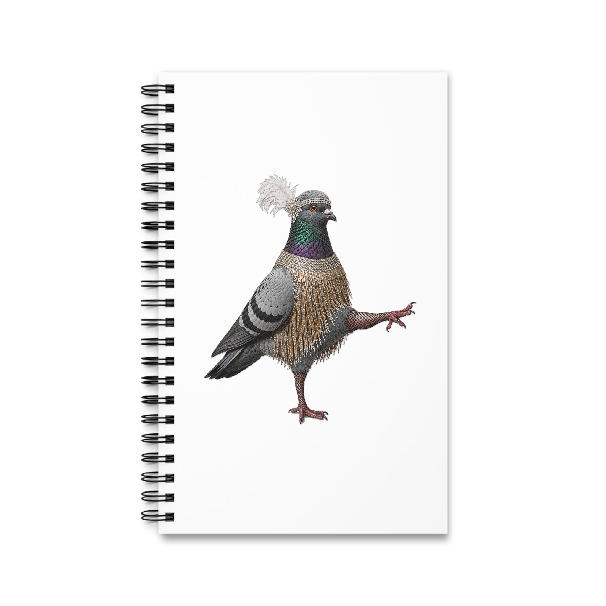 Customizable Rockefeller Center NYC Pigeon Spiral Journal | Bird Lovers Notebook