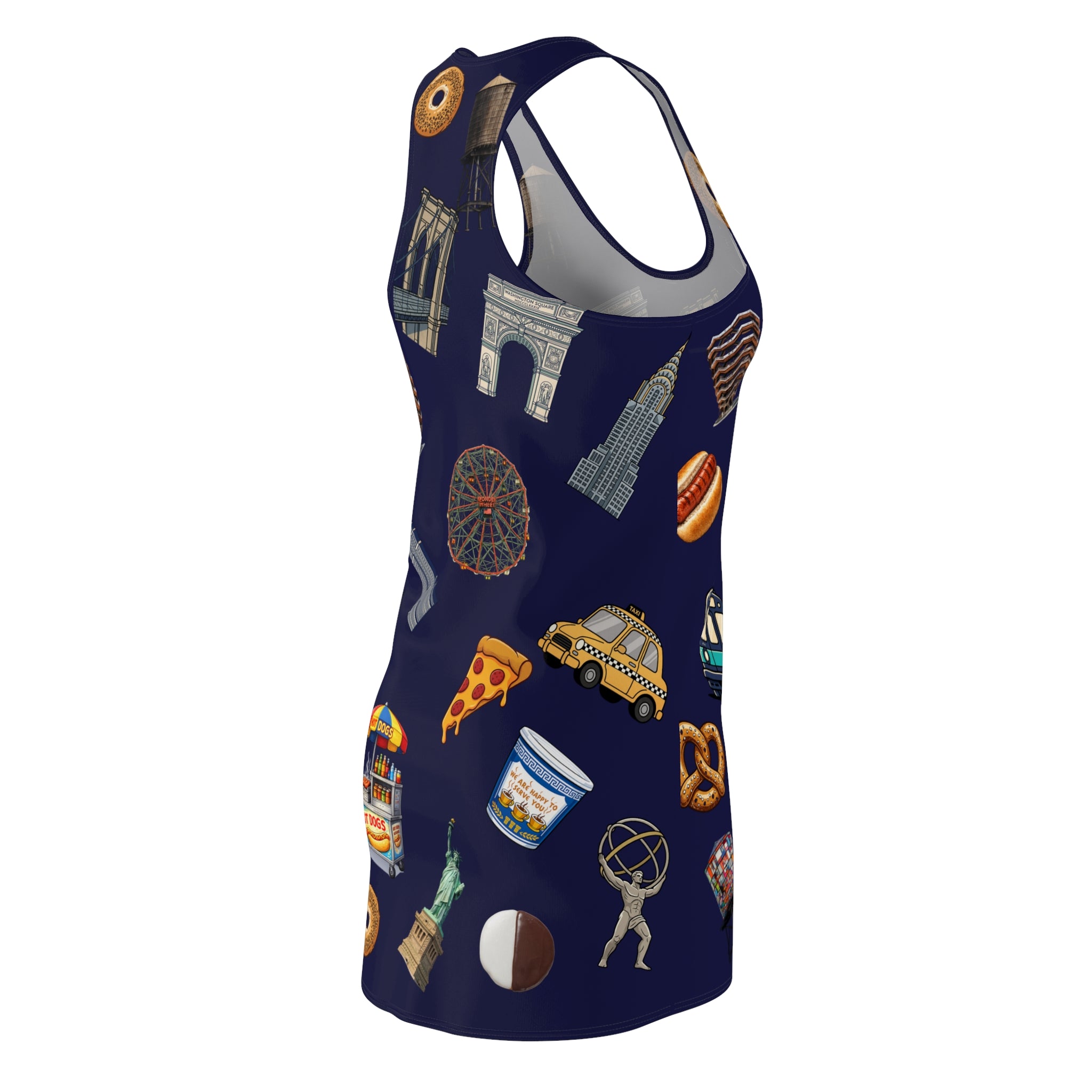 Vestido nadador Icons of New York City — Cubrebaños de las atracciones de NYC