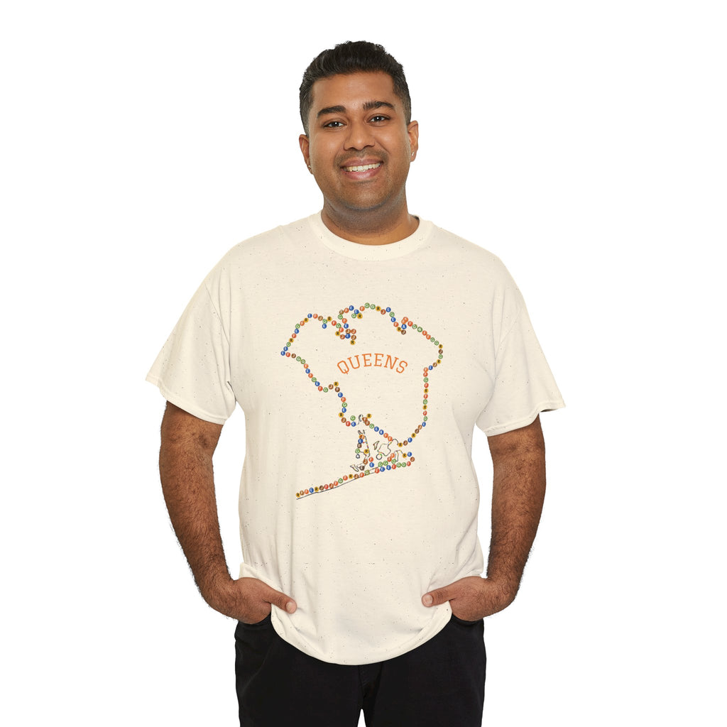 Queens Map Subway Signs T-Shirt | NYC Subway Tee