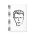 Customizable Lightning Bolt David Bowie Spiral Journal | NYC Music Notebook