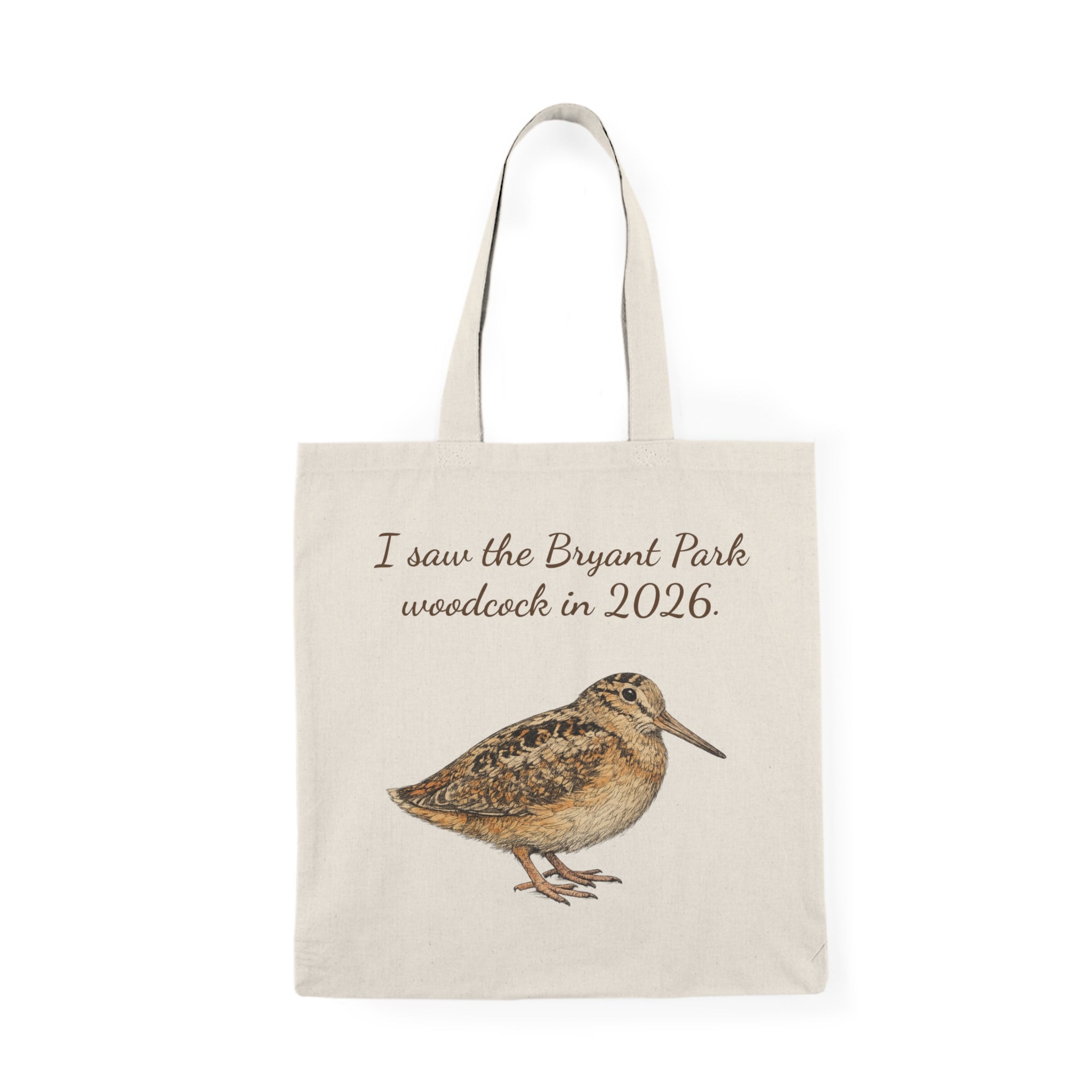 Bryant Park American Woodcock Subway Tote Bag | NYC Bird Lover souvenir tote