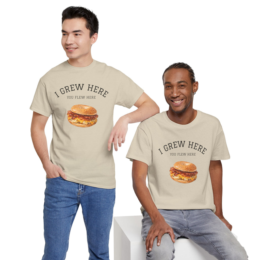 Bacon Egg and Cheese T-Shirt | I Grew Here You Flew Here New York City Bodega Food Tee