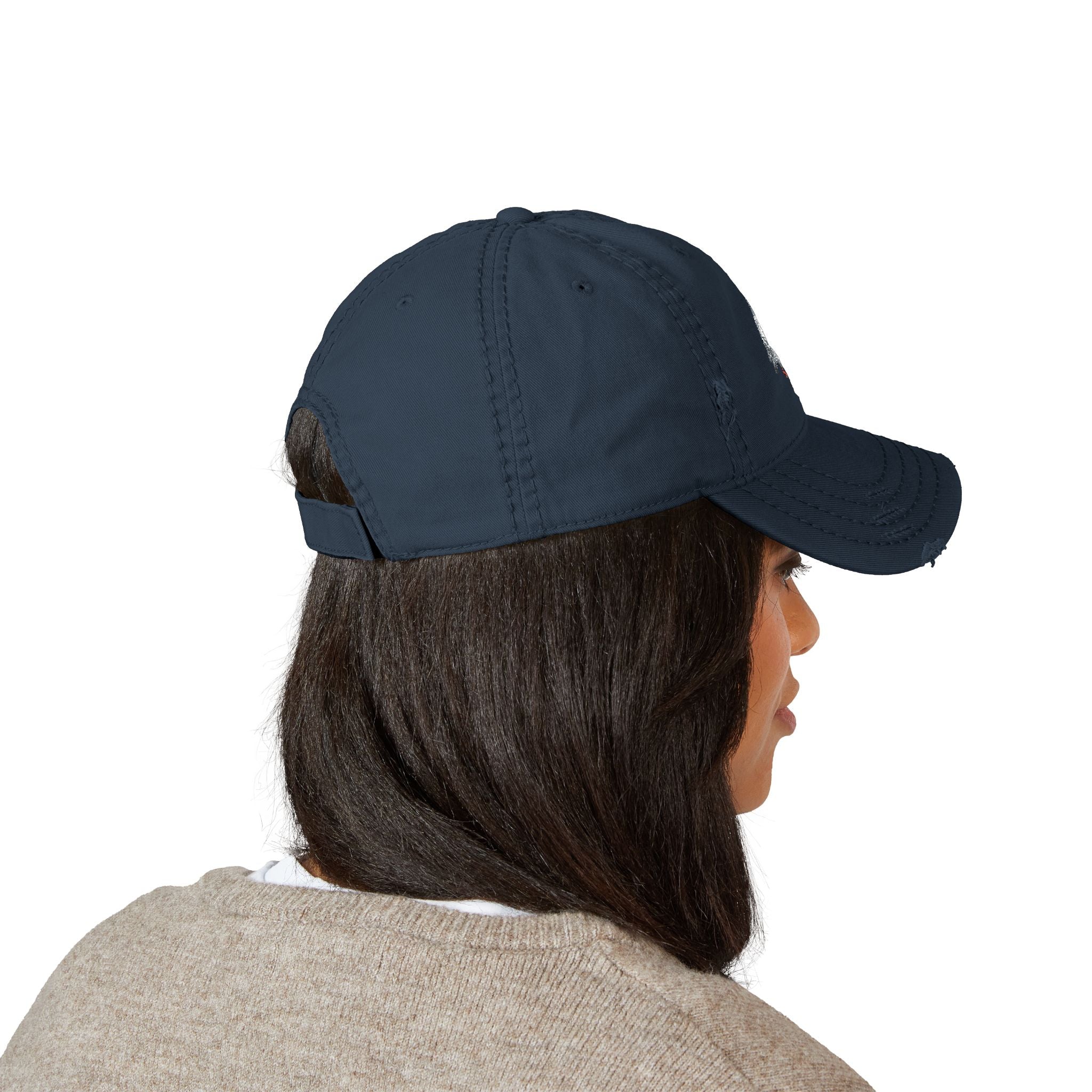 Corona NYC Pigeon Dad Hat – Distressed Embroidered New York Soccer Ball Cap