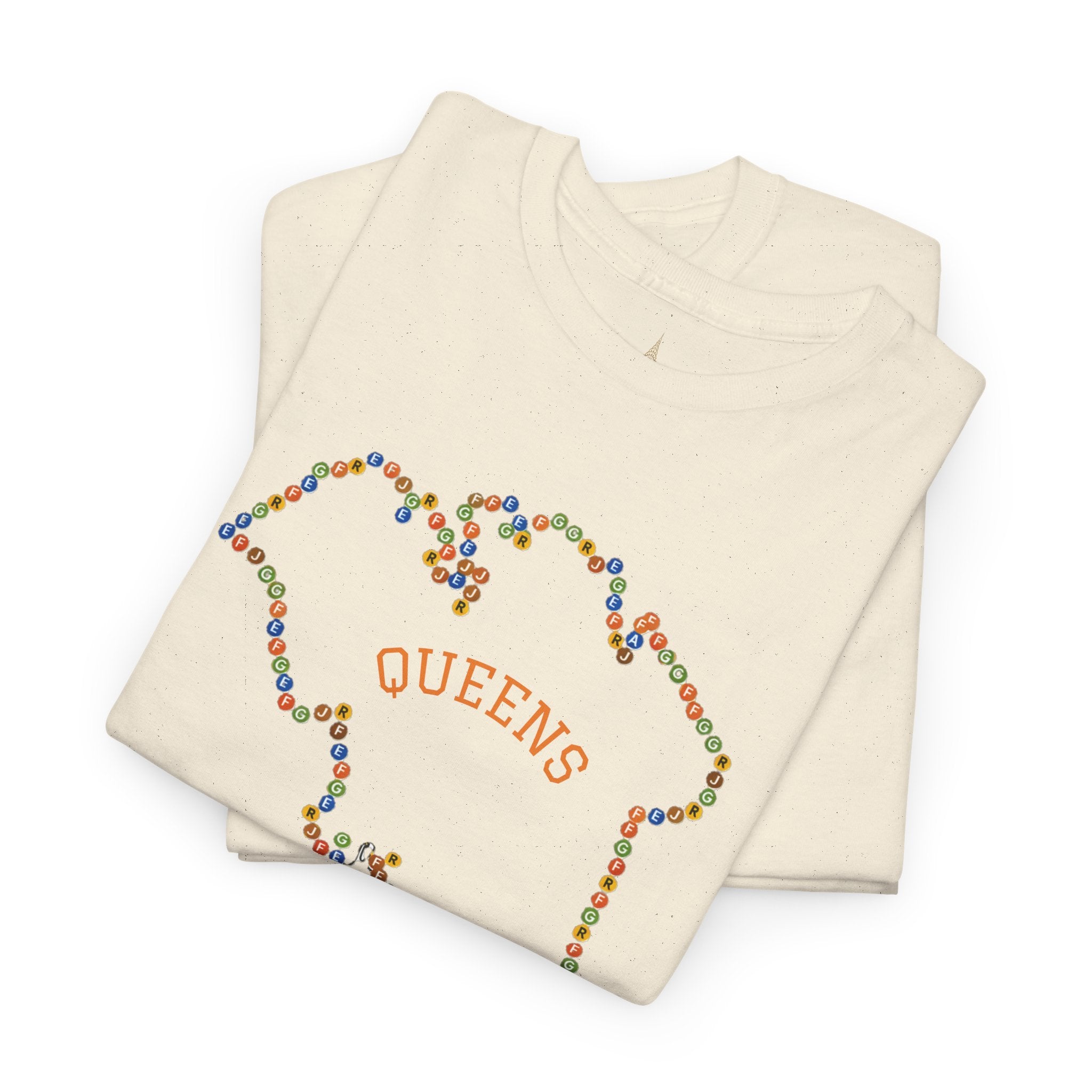 Queens Map Subway Signs T-Shirt | NYC Subway Tee