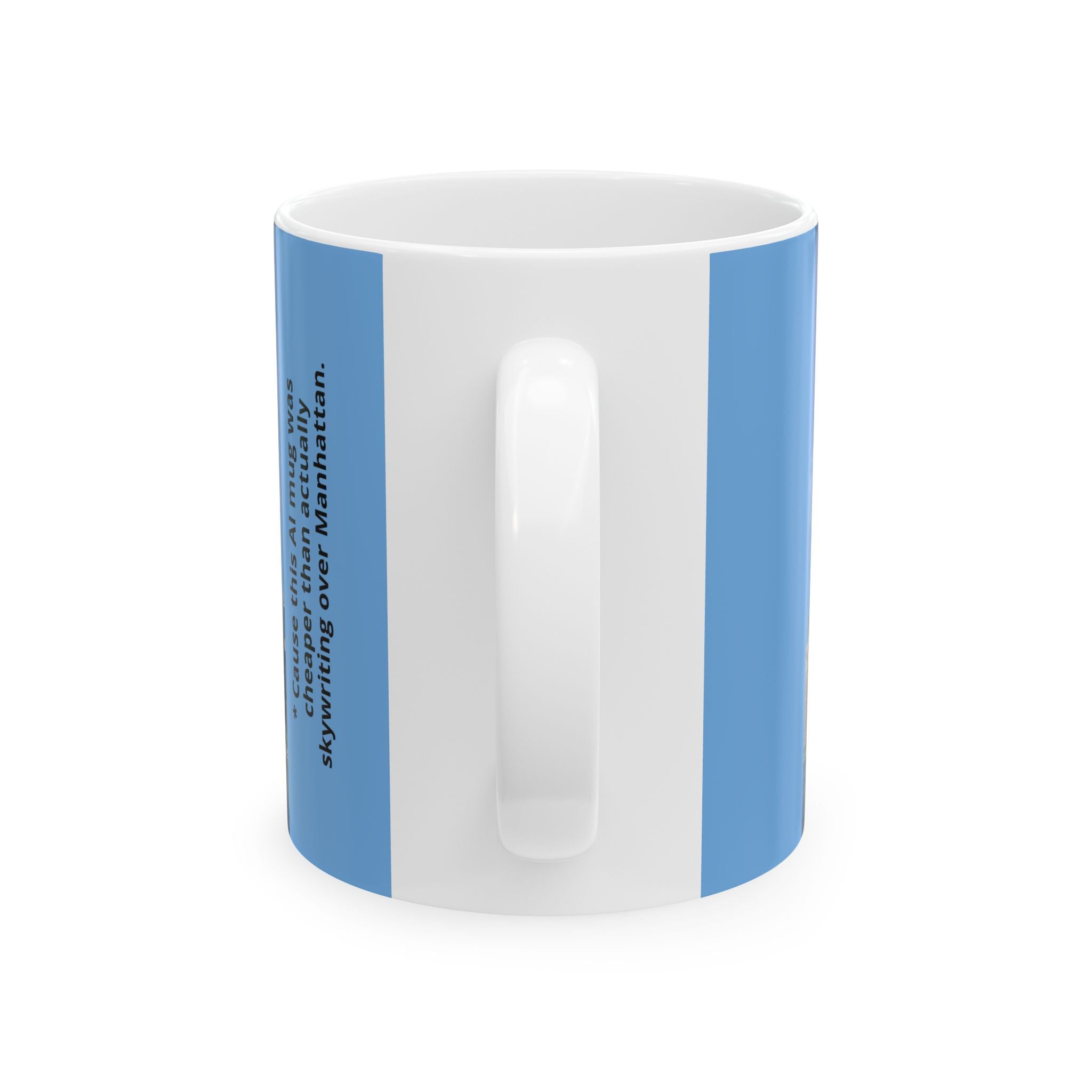 Marry Me Skywriting Marriage Proposal Mug | Romantic NYC Manhattan Skyline Proposal