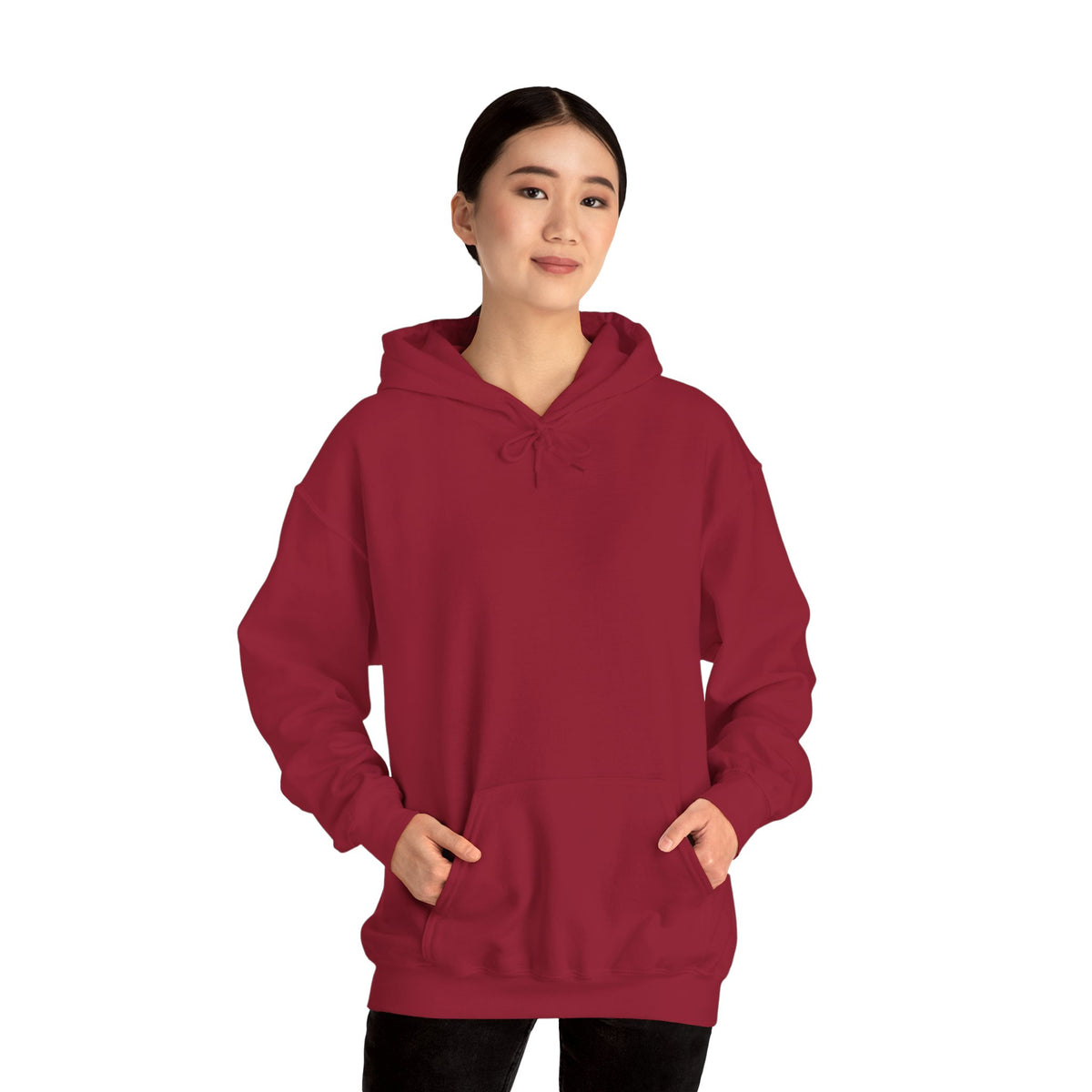 Inwood Girl Hoodie – Retro Pink Wave Back Print Hooded Sweatshirt