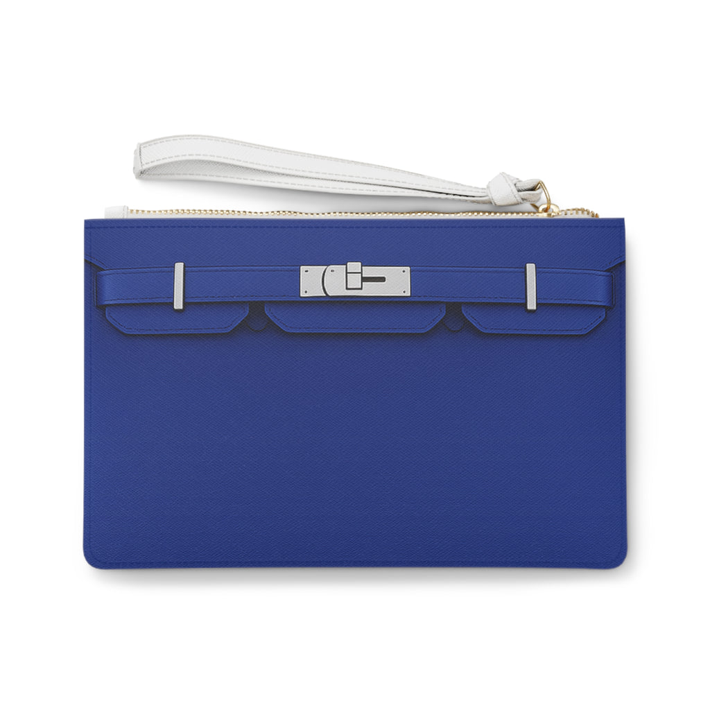 Canal Street Electric Blue Clutch Bag — Elegant Wristlet Purse for Evening & Gifts