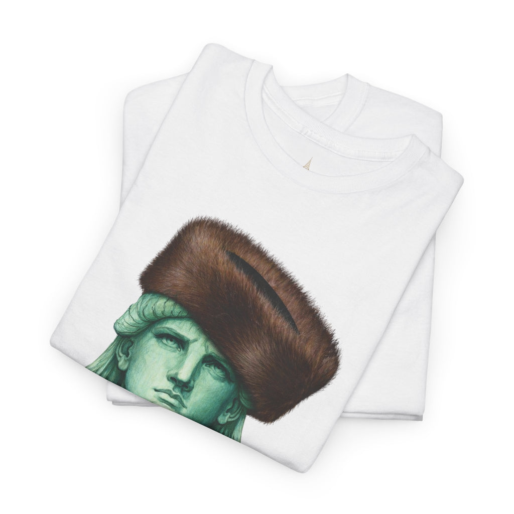 Statue of Liberty Crowned with Shtreimel T-Shirt | NYC Statue Tee